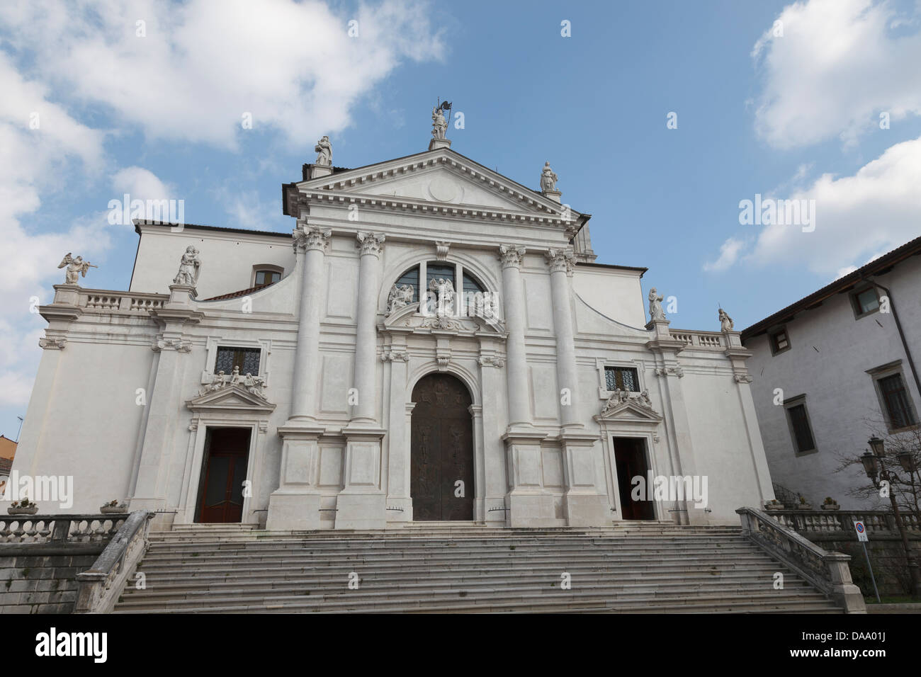 The beautiful Cathedral of San Daniele del Friuli,Italy Stock Photo