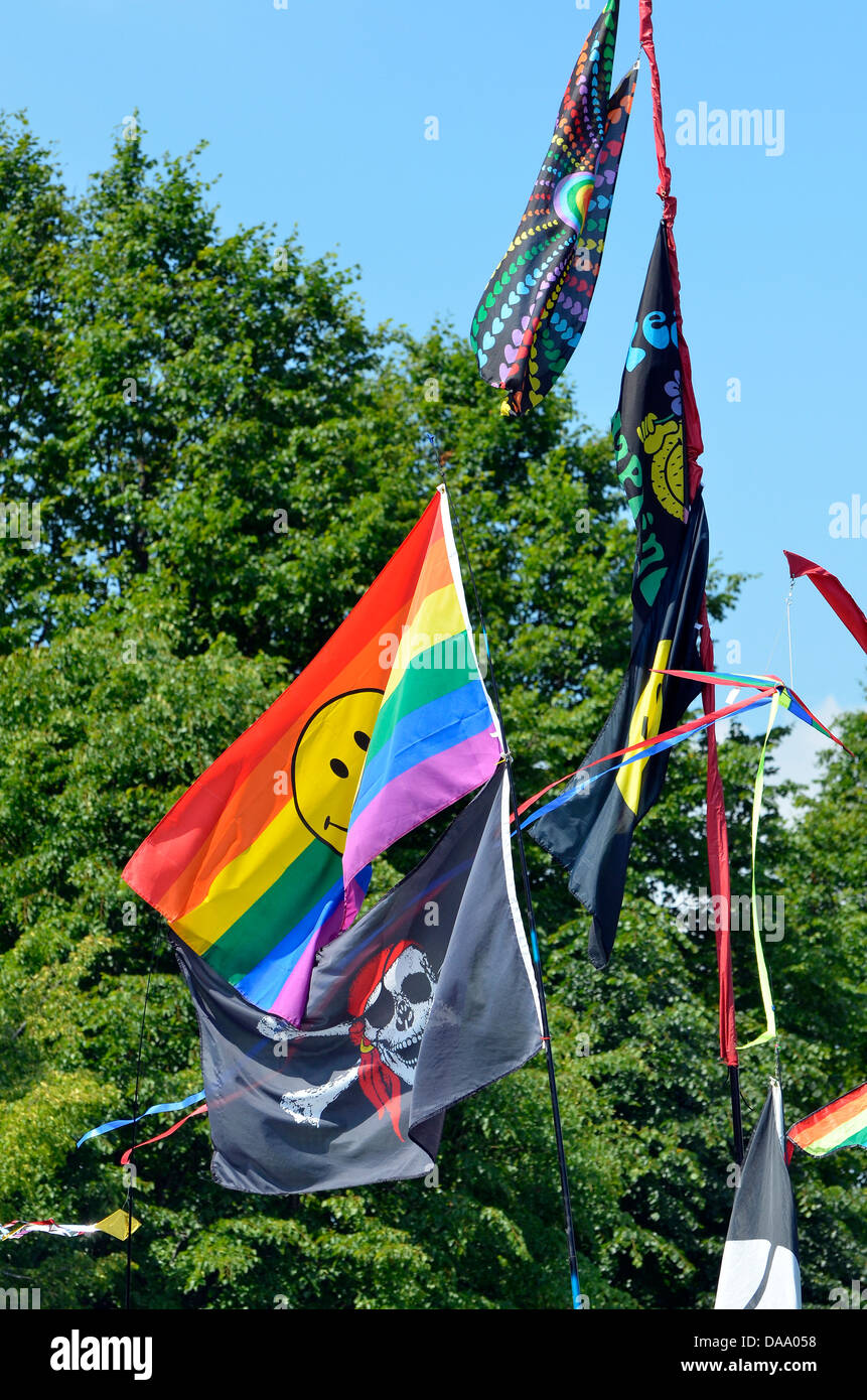 Funny flags streamers banners hires stock photography and images Alamy