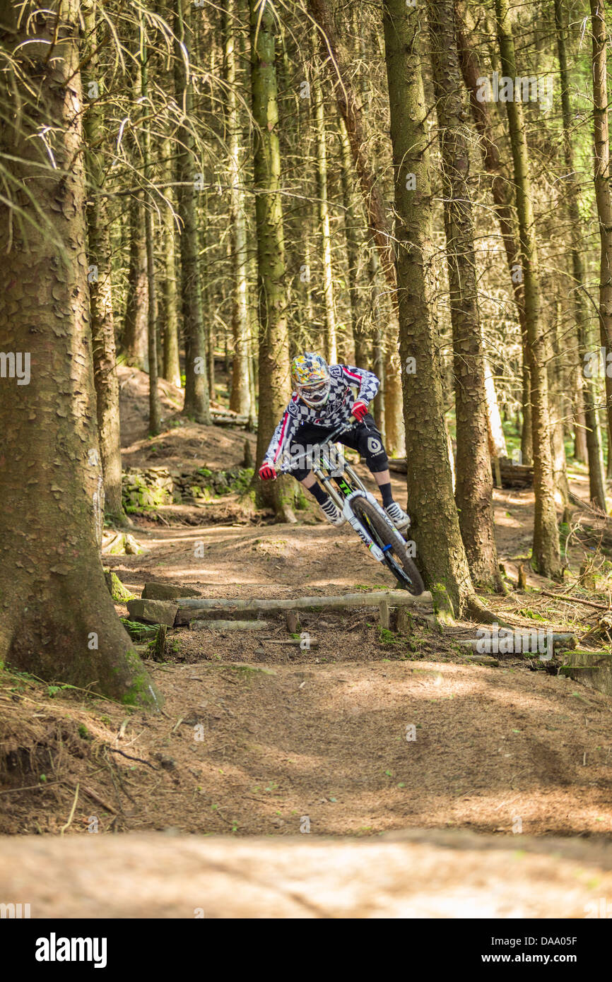 Single track mountain biking Stock Photo Alamy