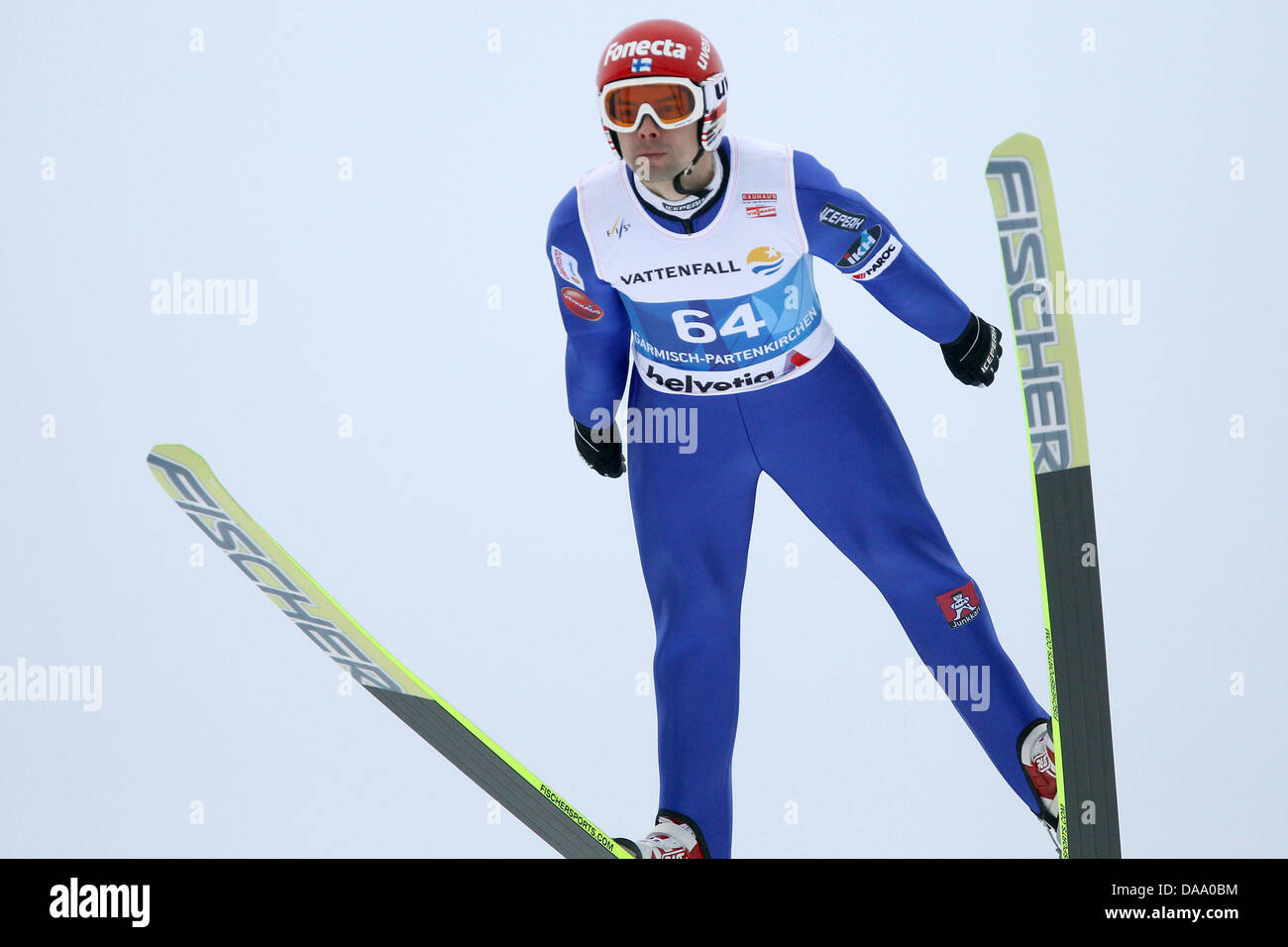 Finnish ski jumper Matti Hautamaeki jumps from the Olympic ski ...