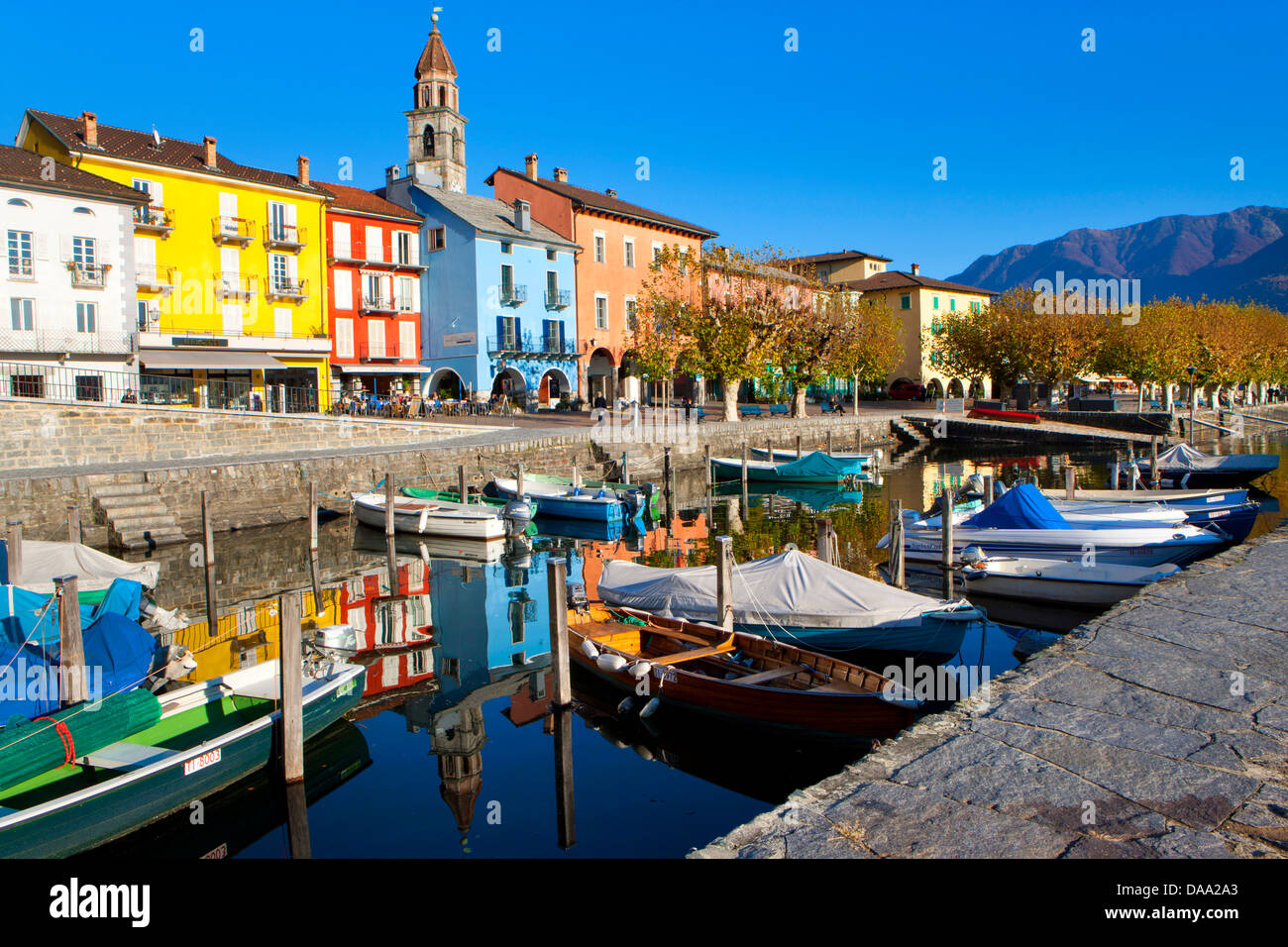Ascona, Switzerland, Europe, canton, Ticino, Lago Maggiore, houses