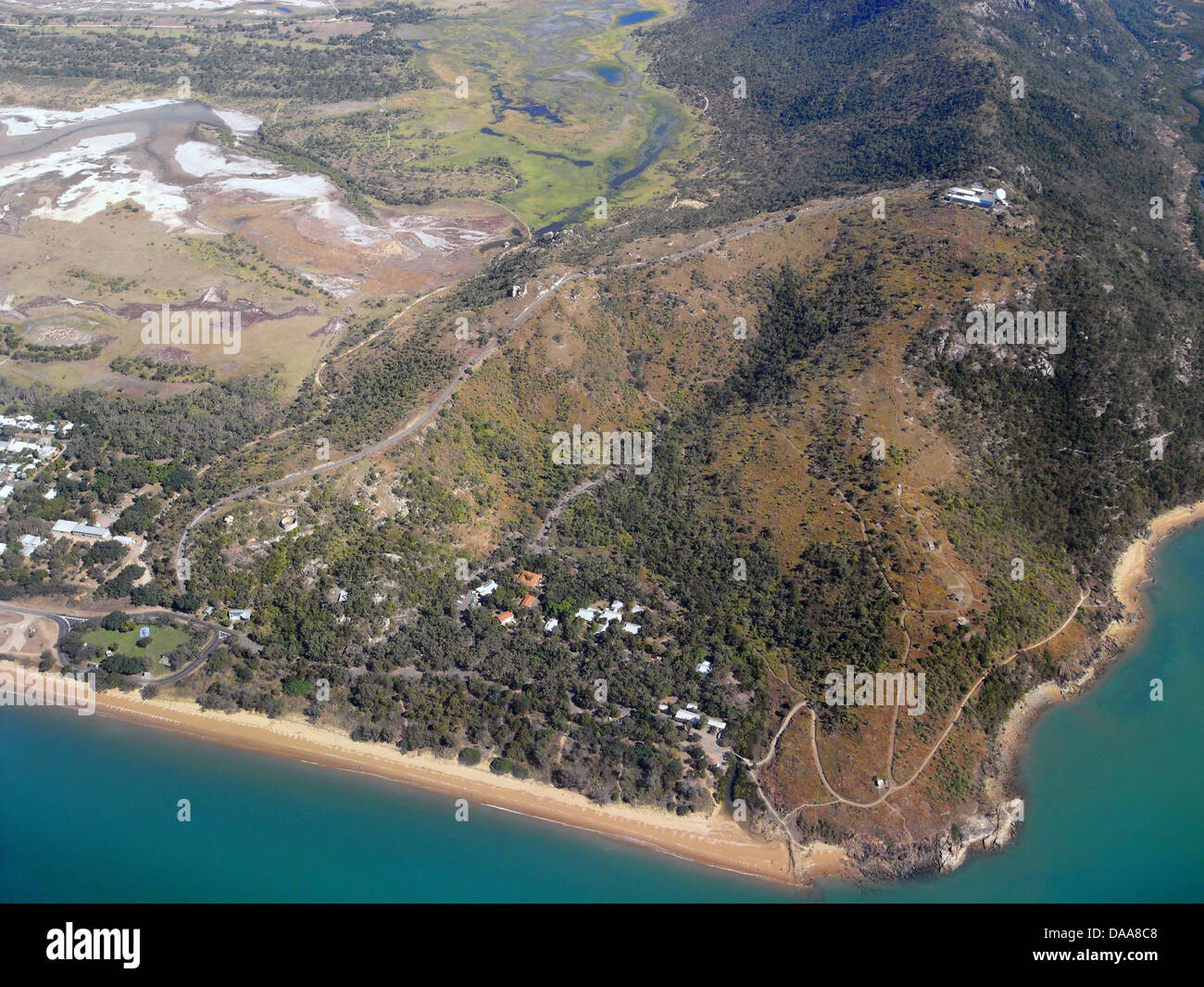 Aerial view of Cape Pallarenda, Townsville, Queensland, Australia Stock Photo