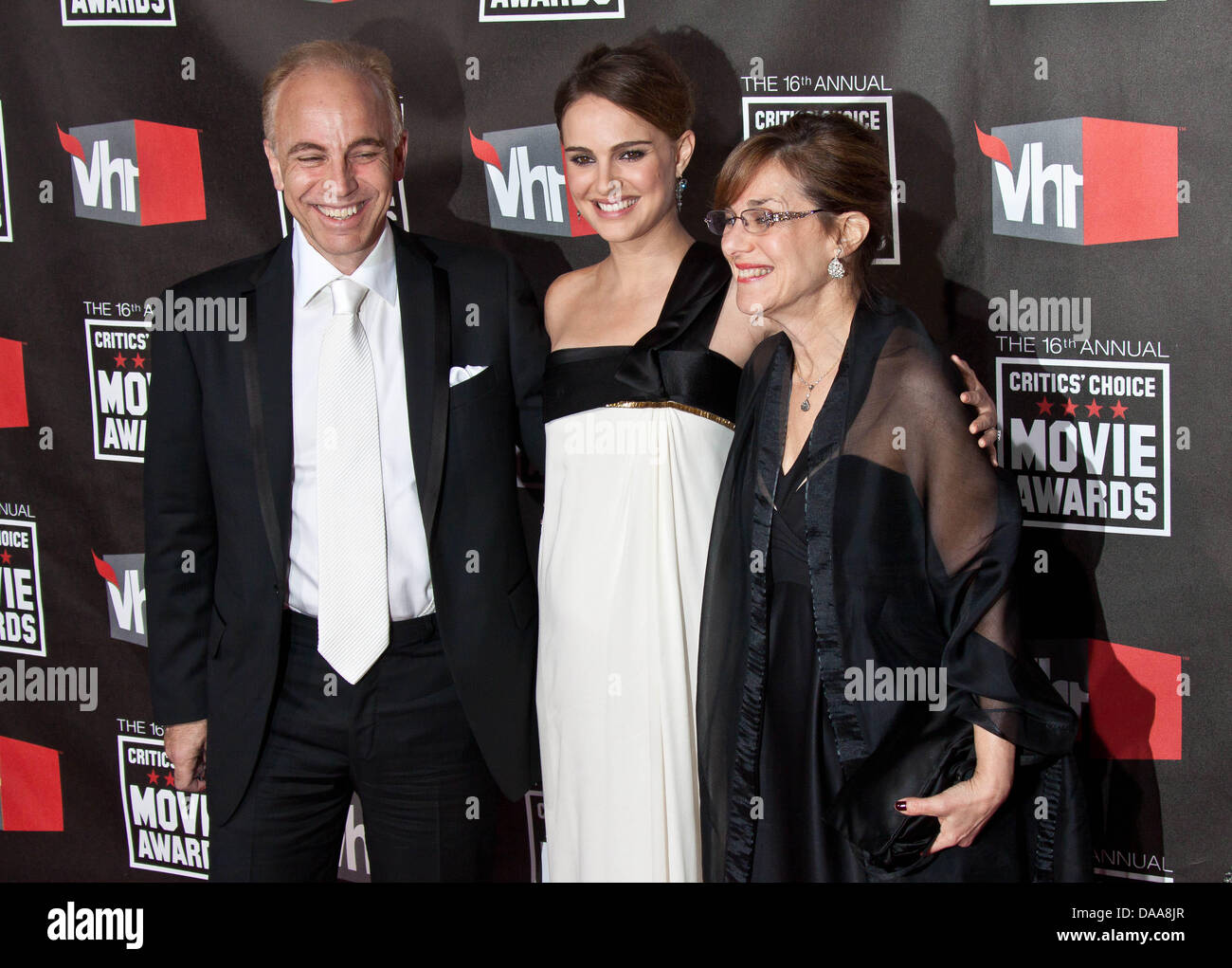 Actress natalie portman parents avner hi-res stock photography and