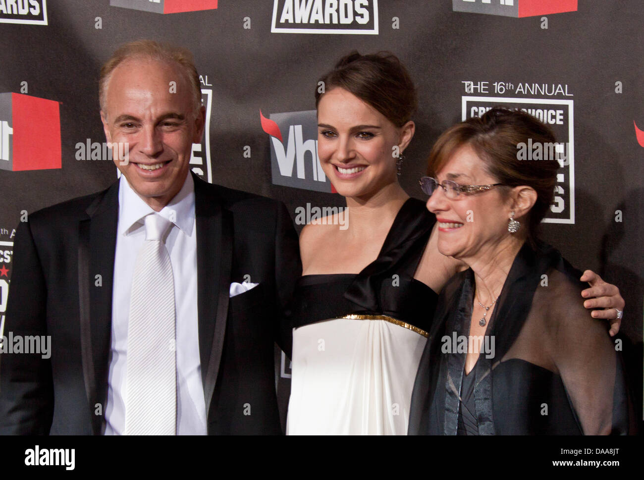 Actress natalie portman parents avner hi-res stock photography and