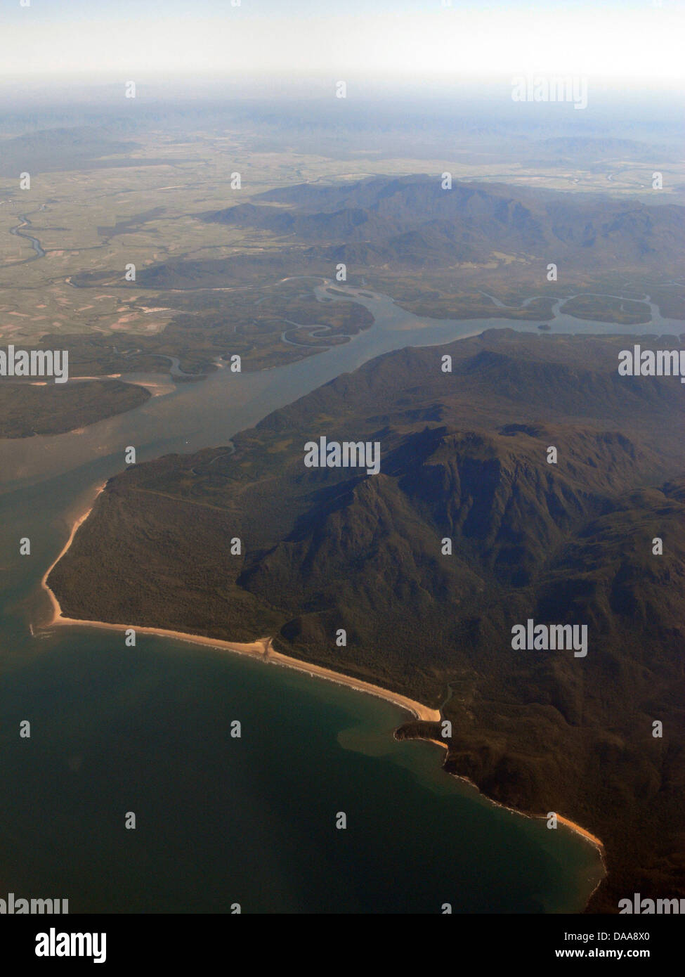 Aerial view of hinchinbrook island hires stock photography and images