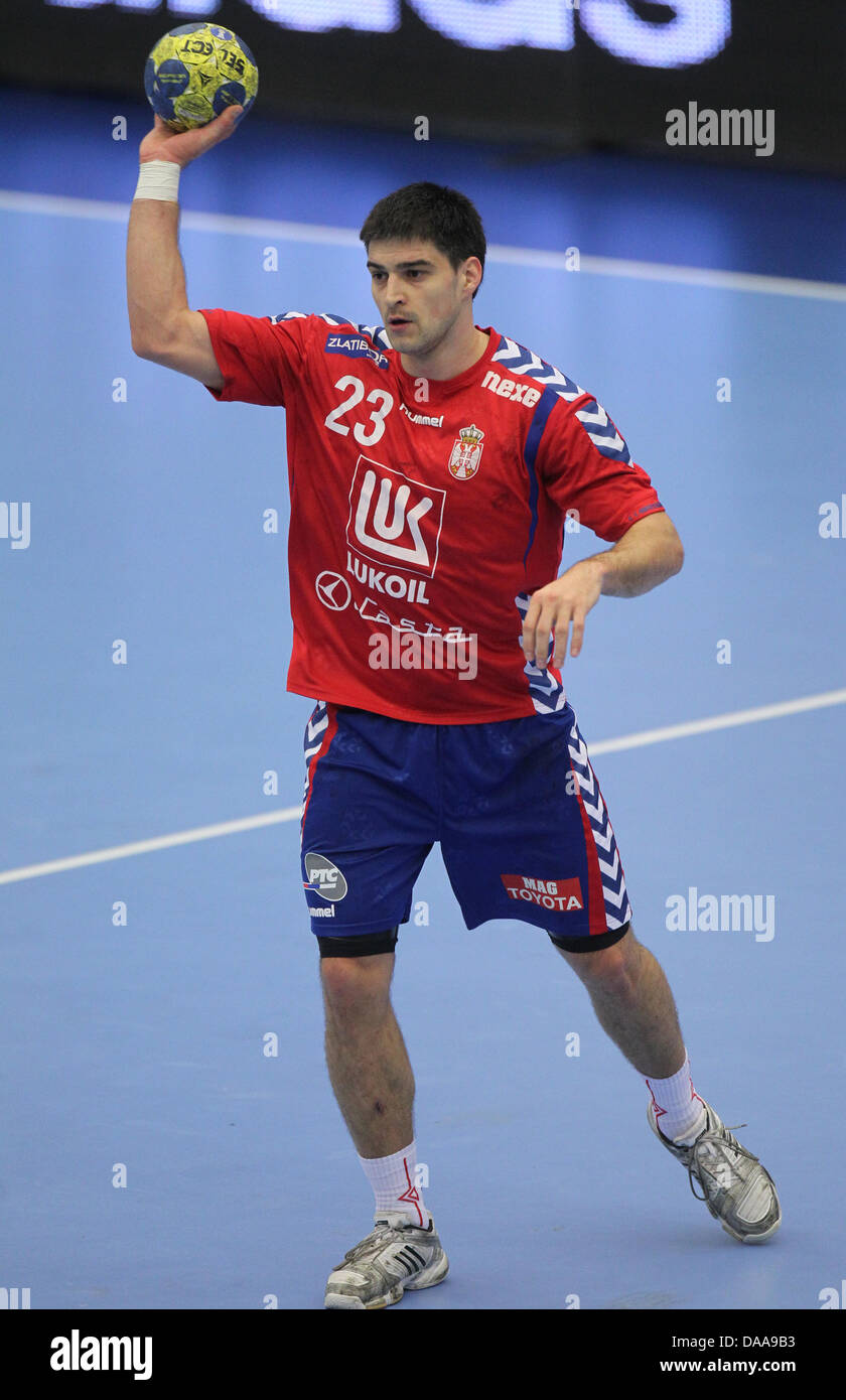Serbia's Nenad Vuckovic is pictured during the group C match Serbia vs