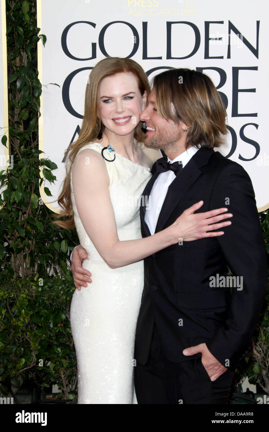 Australian actress Nicole Kidman and her husband, musician Keith Urban