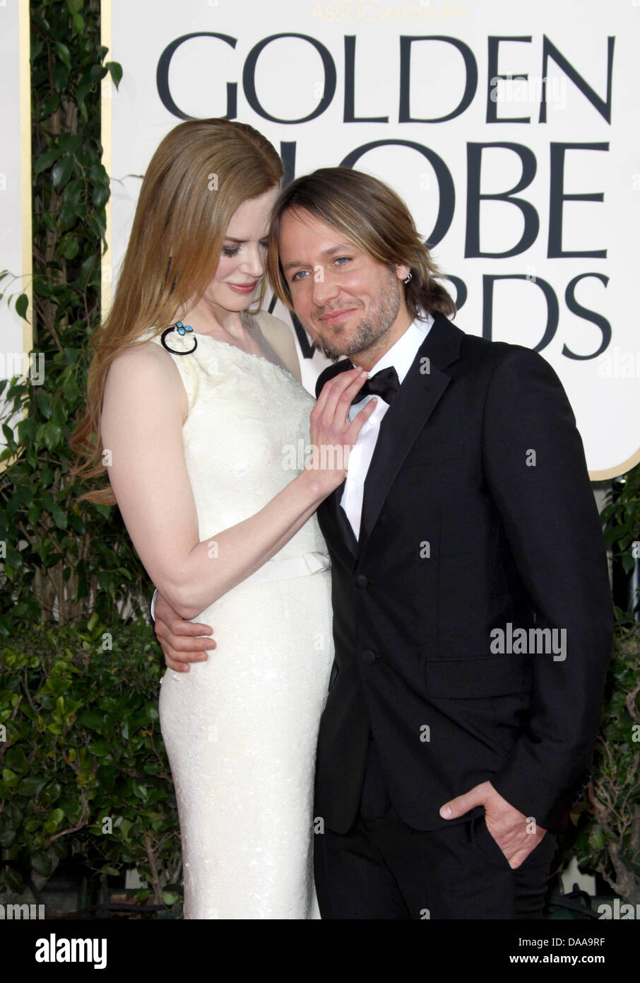 Australian actress Nicole Kidman and her husband, musician Keith Urban