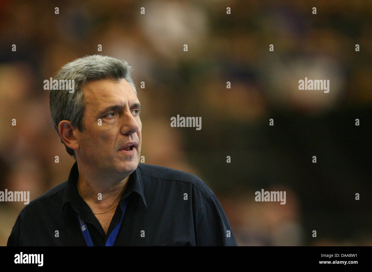 Claude Onesta, coach of France, is seen during the Men's Handball World Championship preliminary round group A match Germany against France in Kristianstad, Sweden, 19 January 2011. Photo: Jens Wolf dpa Stock Photo