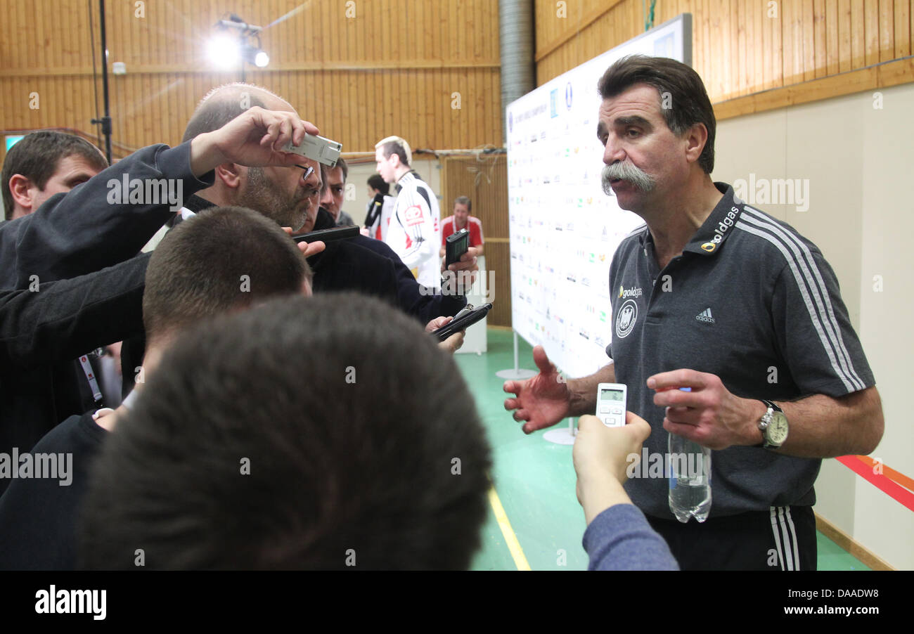 Heiner Brand, head coach of Germany after the Men's Handball World