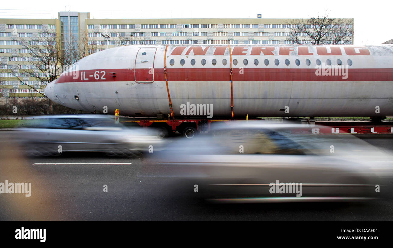 The Fuselage Of An Ilyushin Il 62 Of Former Gdr Carrier Interflug Stock Photo Alamy