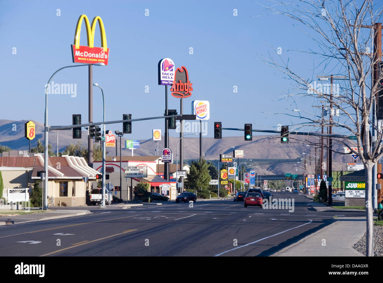 Canyon Road offers a variety of fast food joints from MacDonalds to