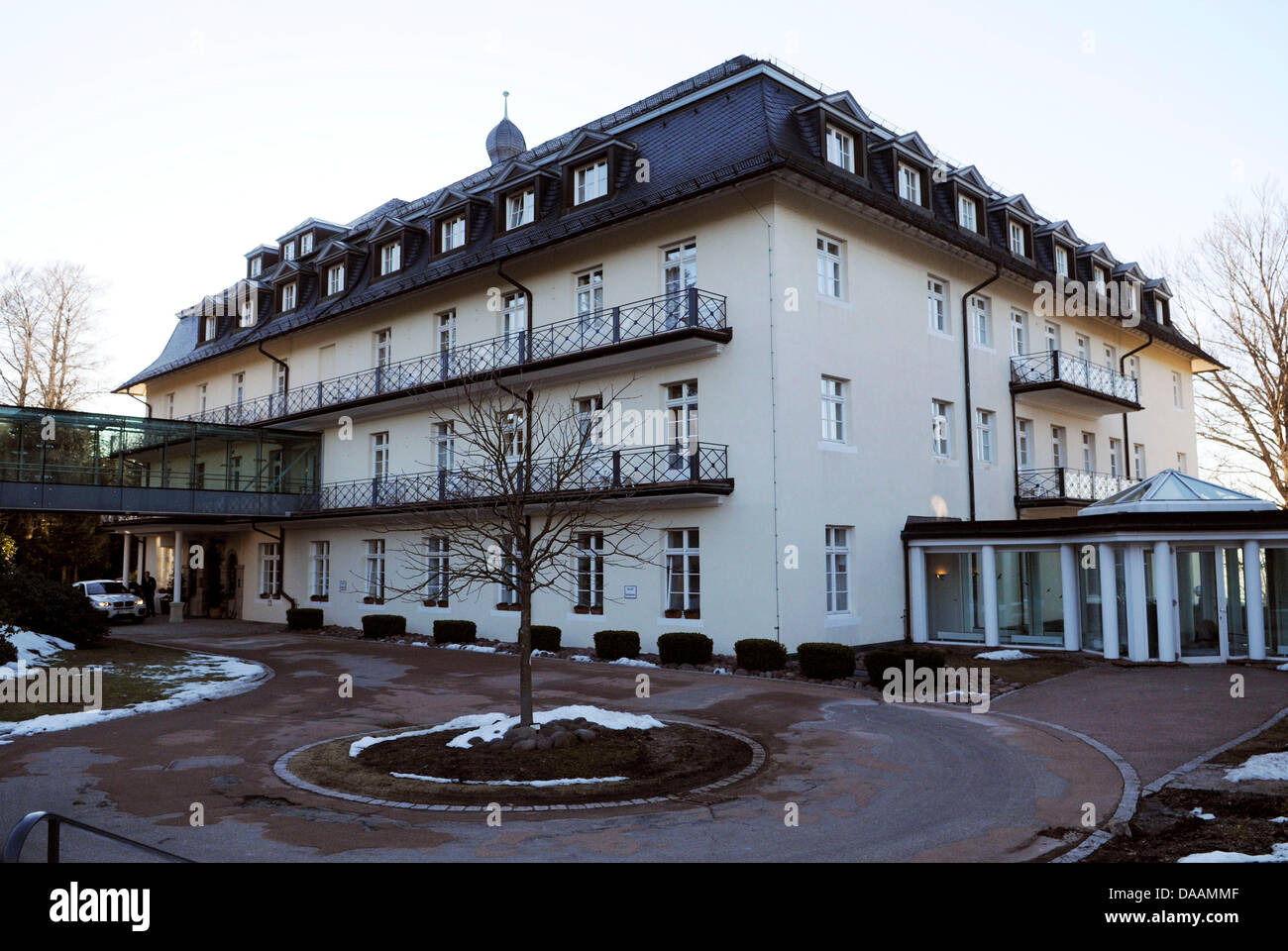The Max Grundig Clinic in Buehl, Germany, 07 February 2011. It is speculated that embattled Egyptian President Husni Mubarak might visit the Clinic for a 'prolonged check-up' while negotiations for a new government take place in Cairo. Photo: MARCUS GERNSBECK Stock Photo