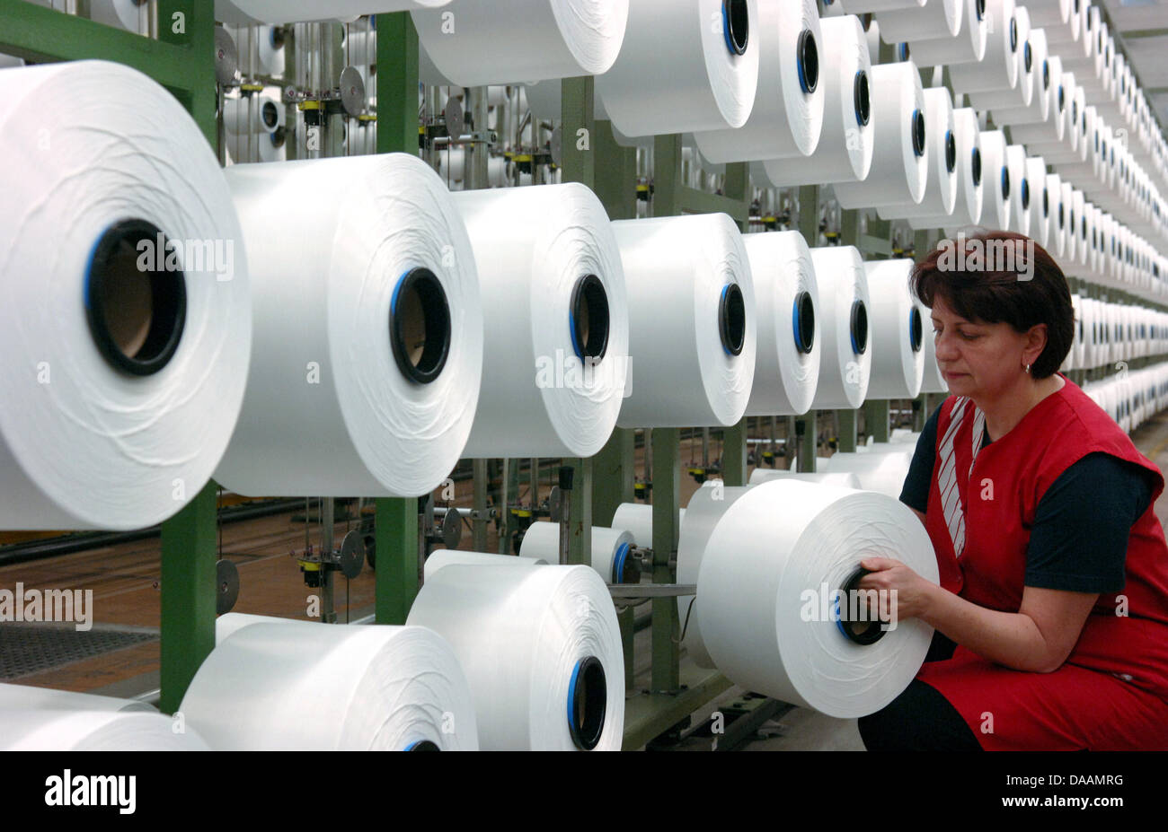 Textile and clothing company information garn hires stock photography