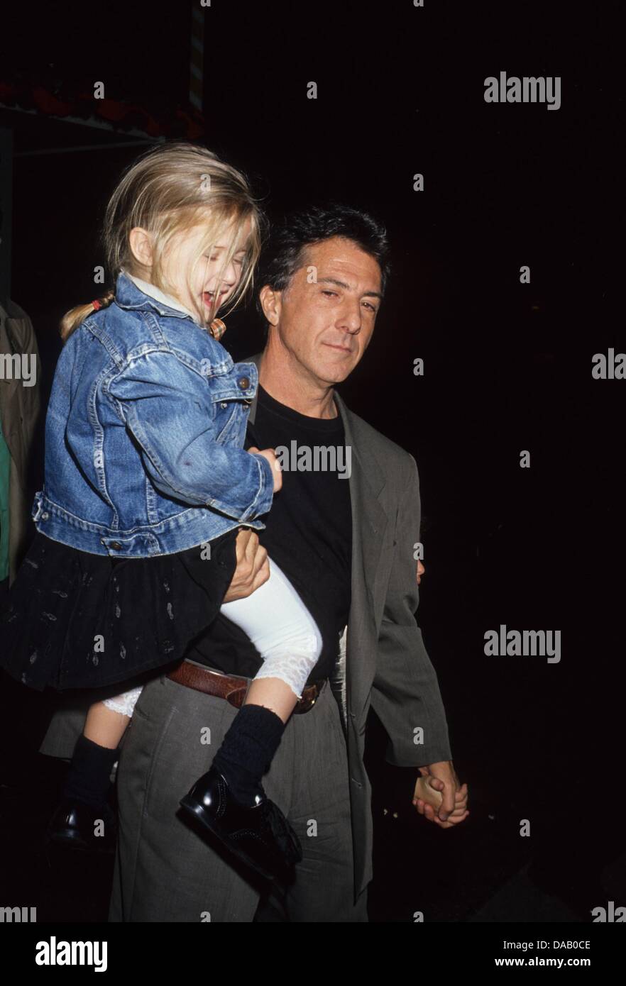 DUSTIN HOFFMAN with daughter.(Credit Image © Michael Ferguson/Globe Stock