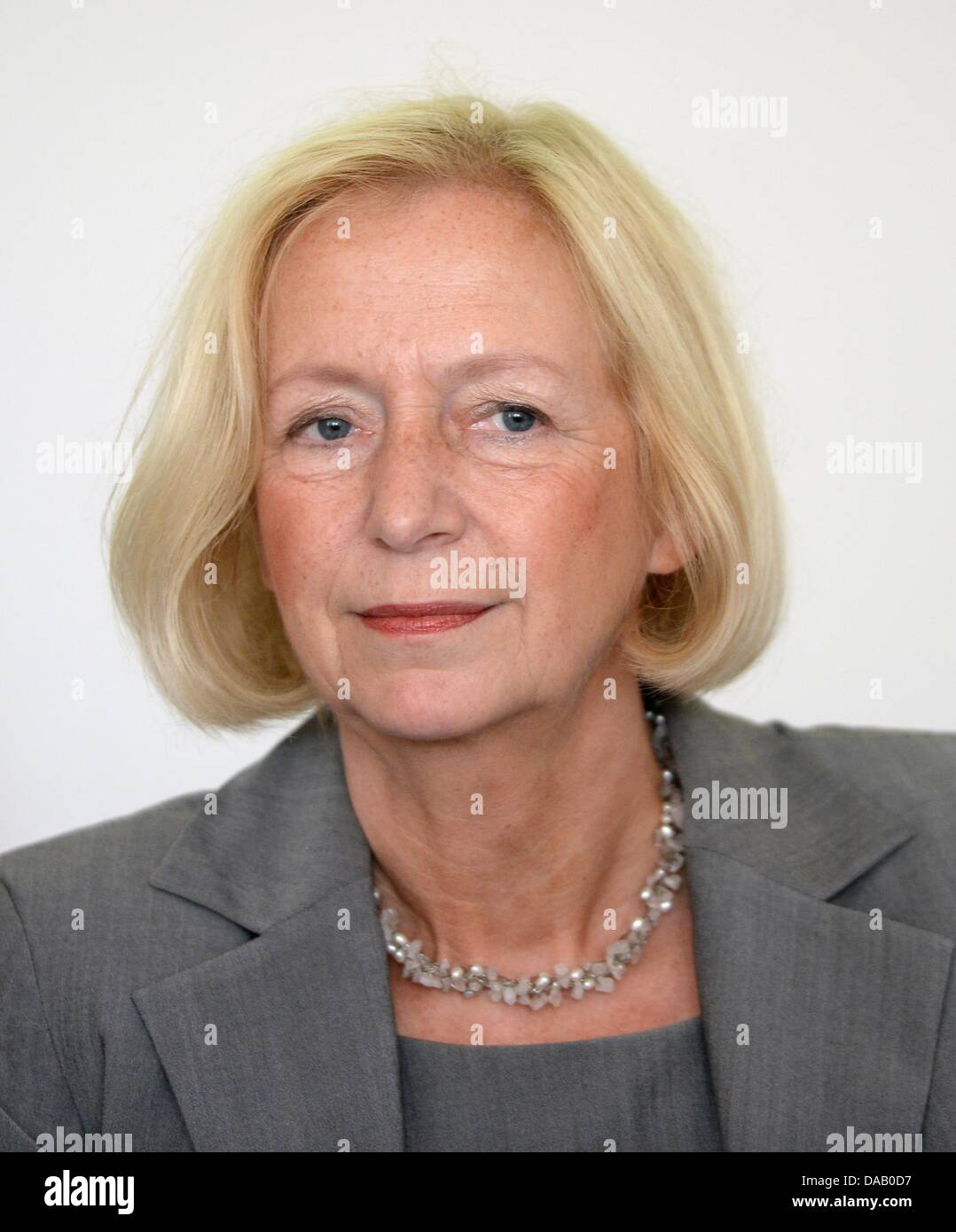 German Federal Education and Research Minister Johanna Wanka is pictured in Berlin, Germany, 09 July 2013. Photo: SOEREN STACHE Stock Photo