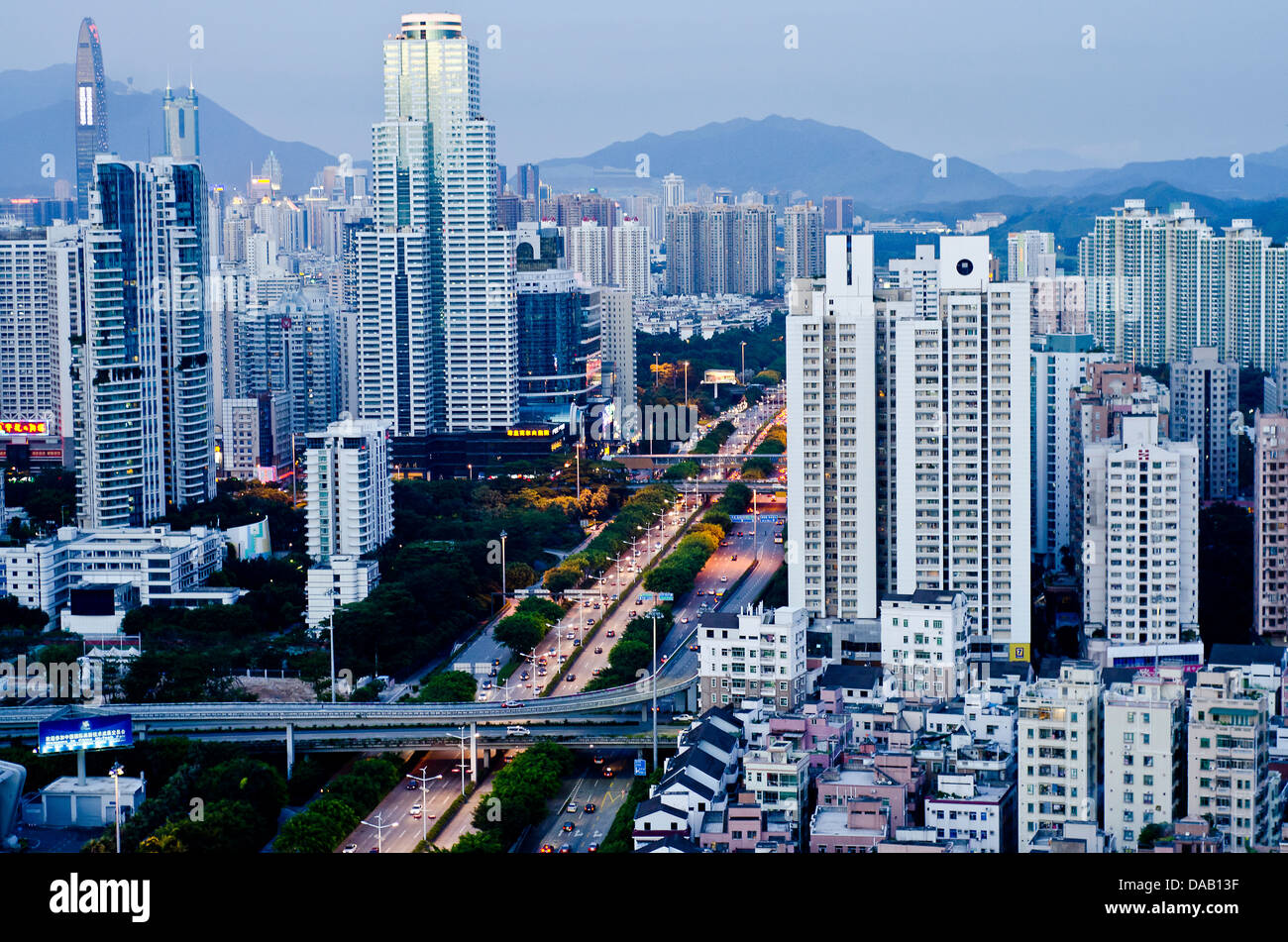 Shenzhen street view ,China Stock Photo