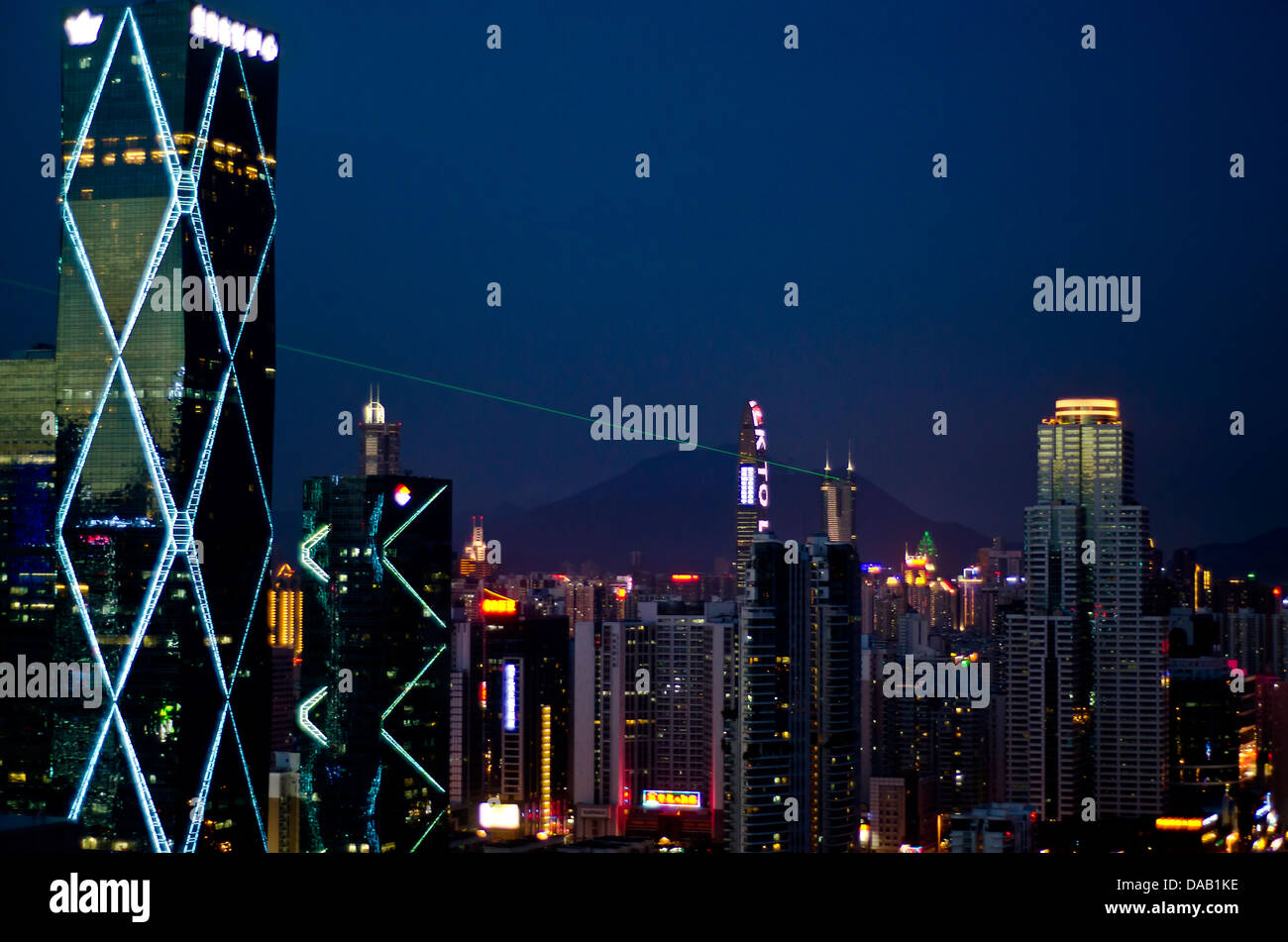 Shenzhen skyline ,China Stock Photo