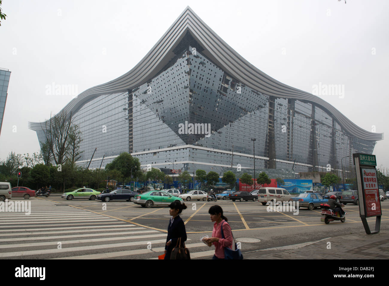 New Century Global Centre in Chengdu, Sichuan province, China. 06-May-2013 Stock Photo