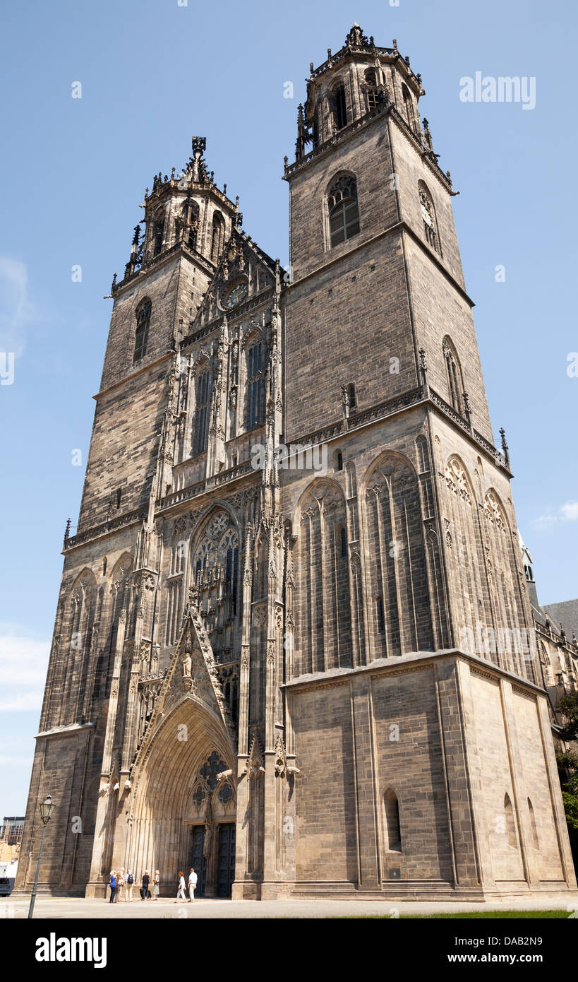 Cathedral, Magdeburg, Saxony Anhalt, Germany Stock Photo
