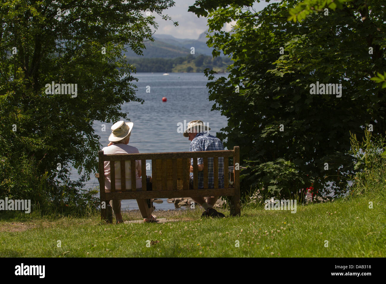 Bowness on Lake Windermere, Cumbria, UK. 9th July 2013. UK weather