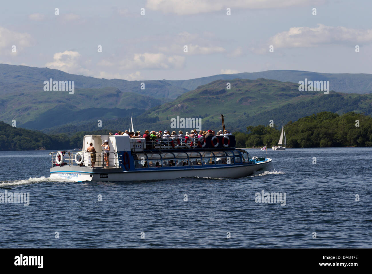 Bowness on Lake Windermere, Cumbria, UK. 9th July 2013. UK weather