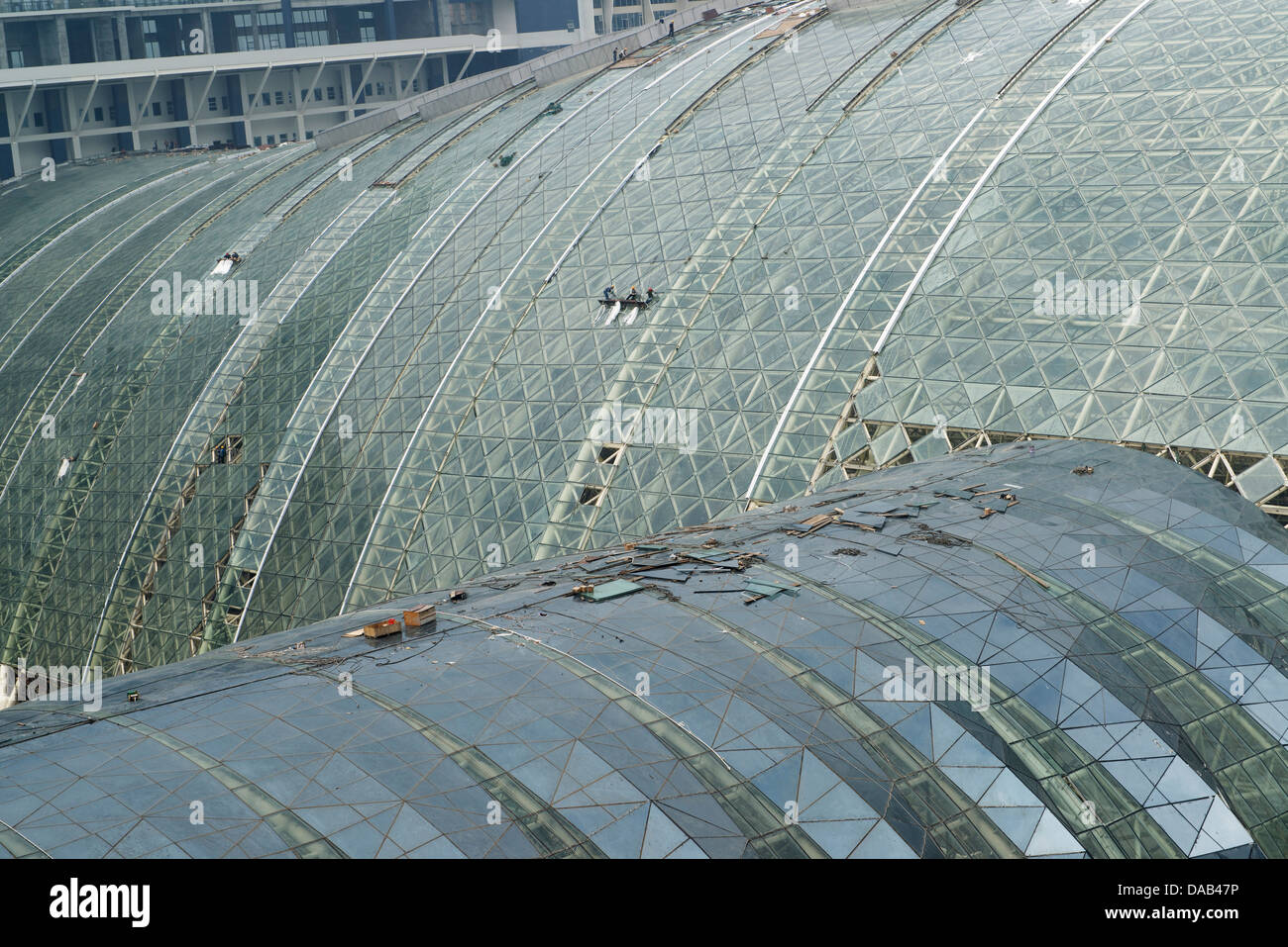 Construction Site Of New Century Global Centre In Chengdu Sichuan Stock Photo Alamy
