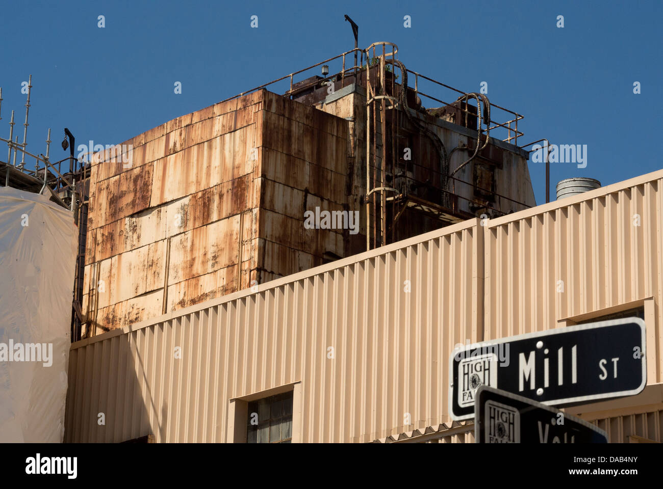 Steam generating power plant. Stock Photo