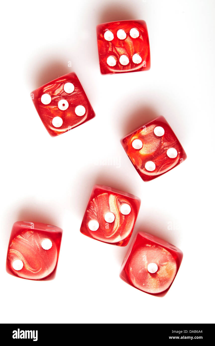 red dice Stock Photo