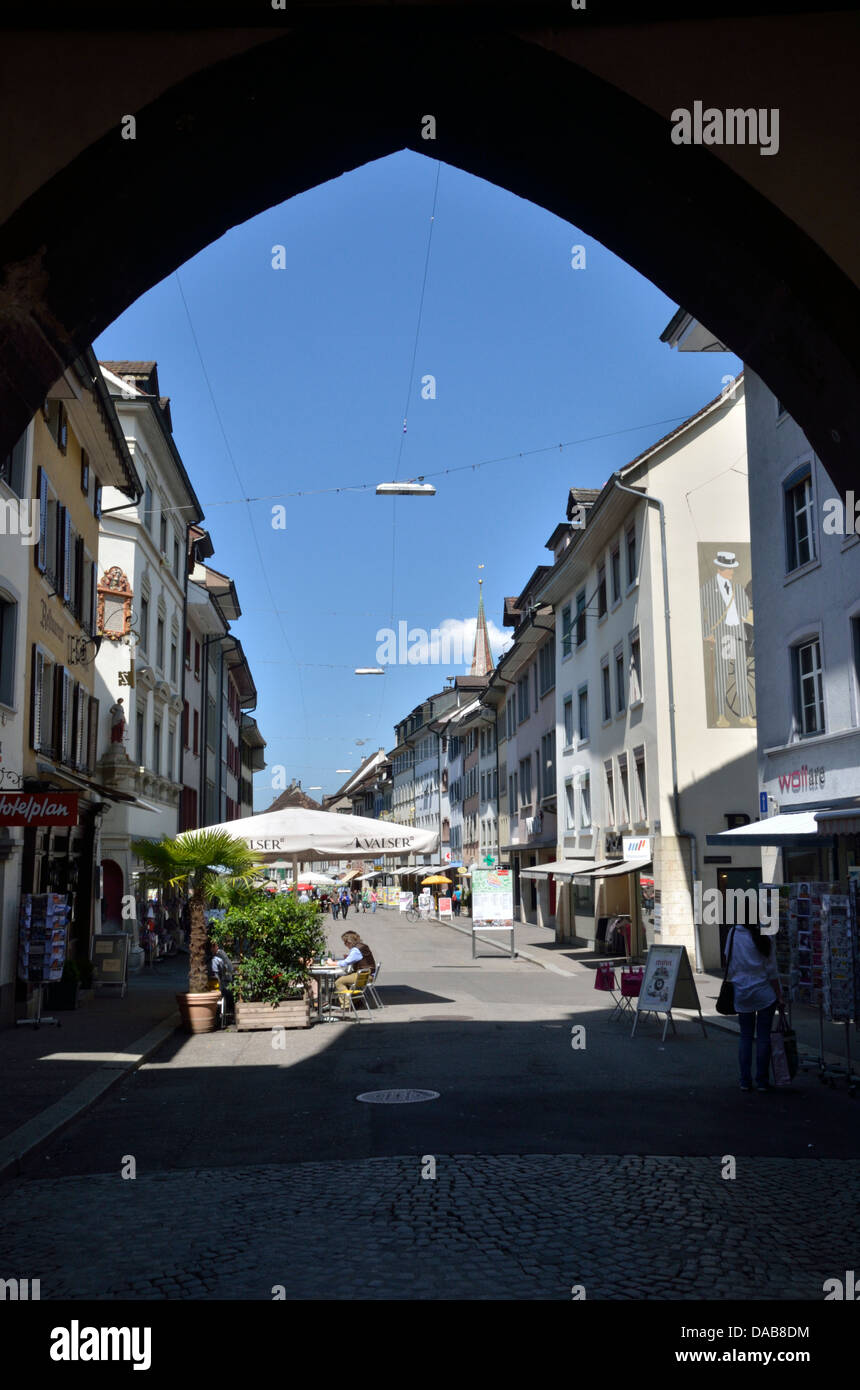 Rathausstrasse, Liestal, BaselLandschaft, Switzerland Stock Photo Alamy