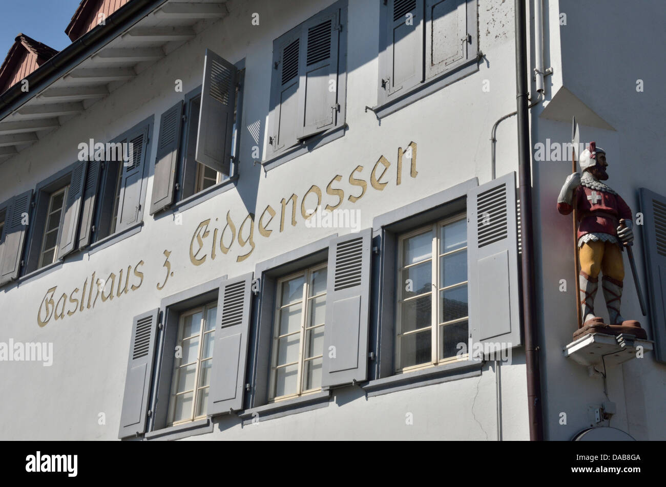 Lindbi Pub zum Eidgenosse, Sissach, Basel-Landschaft, Switzerland. Stock Photo