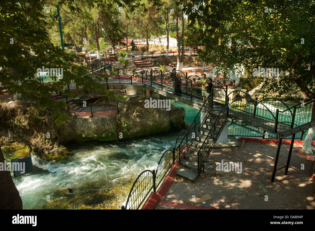 Türkei, Provinz Icel (Mersin), Tarsus, Wasserfall (türk: Selale) des Tarsus Cayi am nordwestlichen Stadtrand Stock Photo