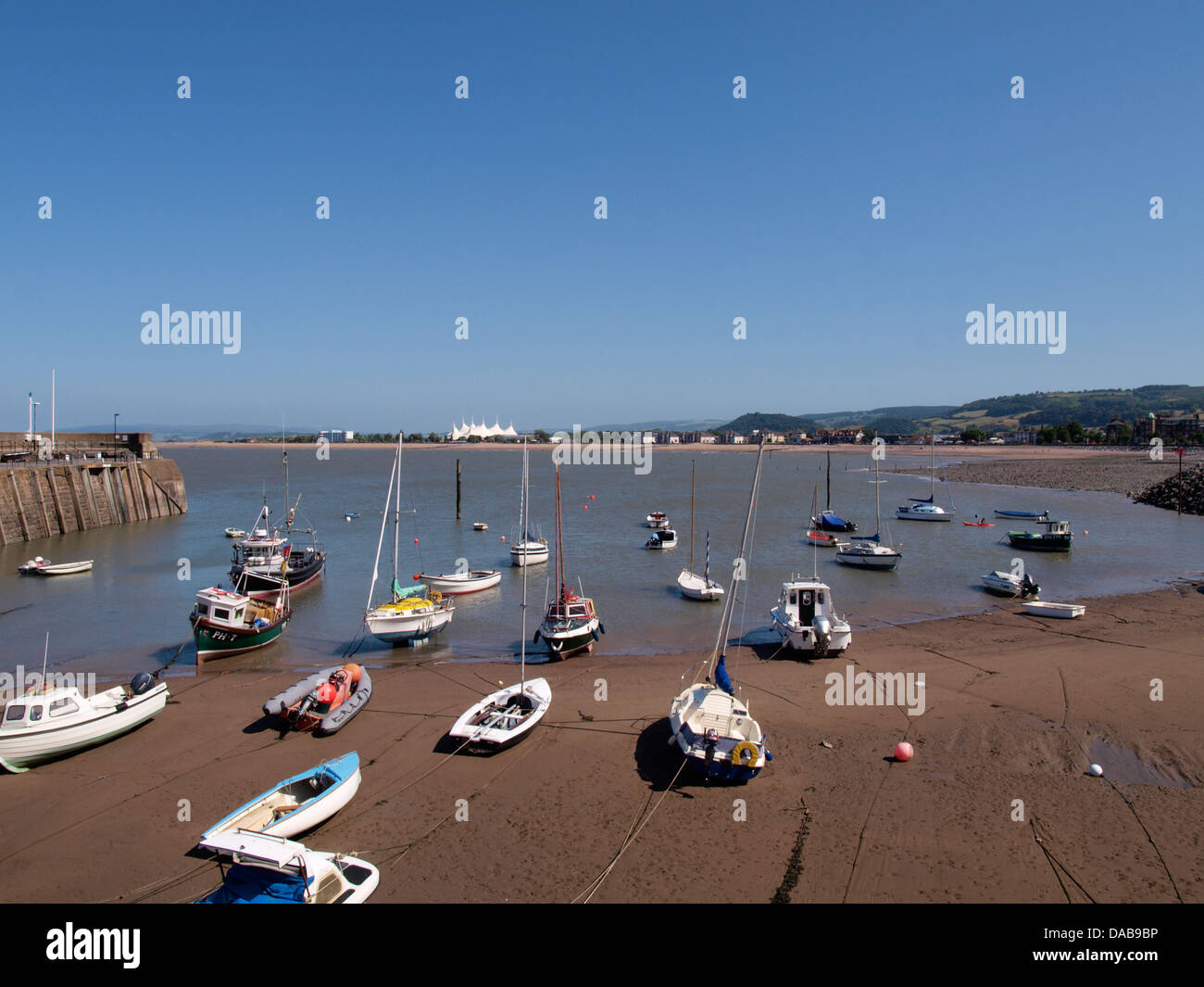 Minehead viewed from the harbour, Somerset, UK 2013 Stock Photo