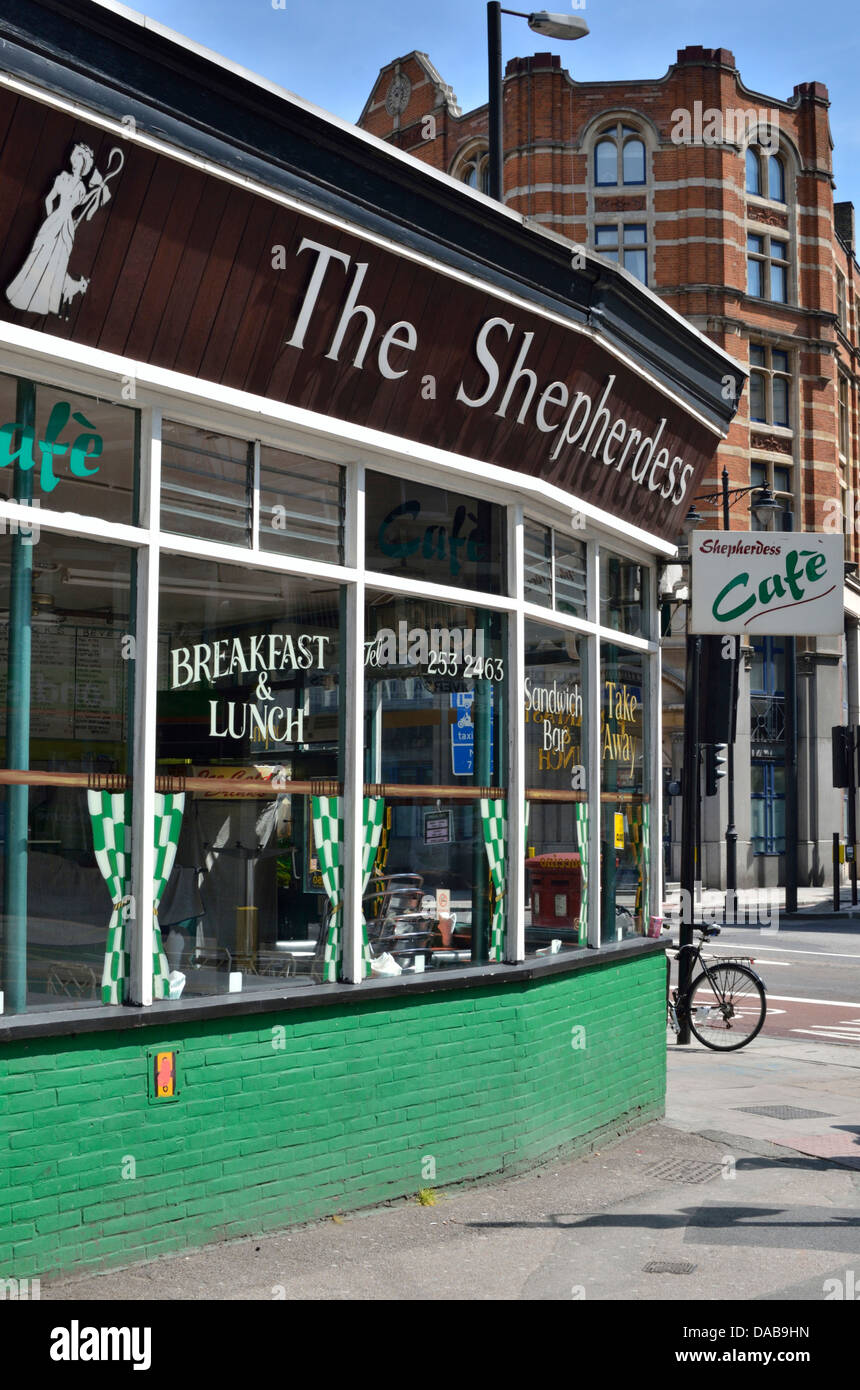 The Shepherdess cafe in City Road, near Old Street, London N1, UK Stock ...