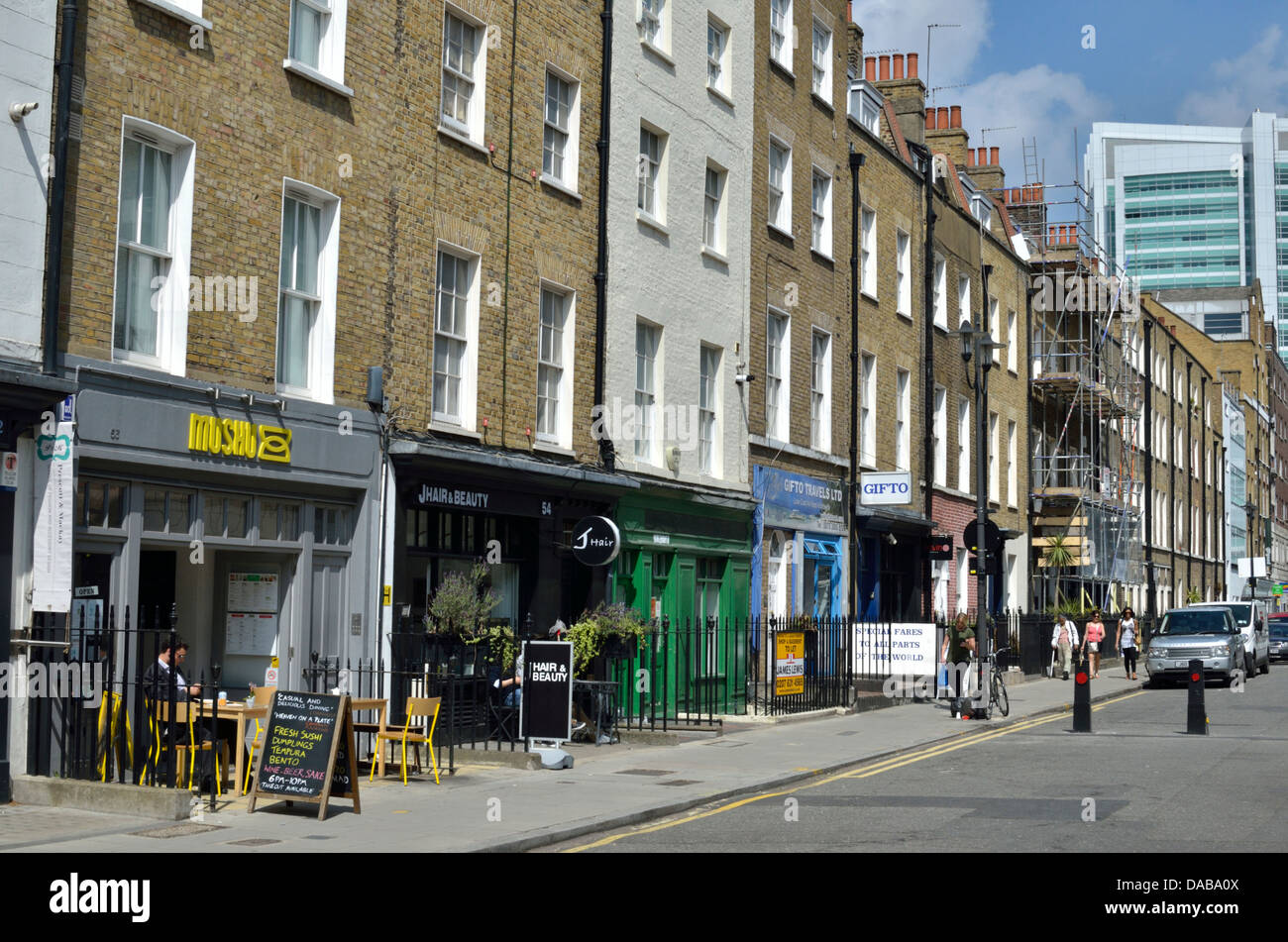 Warren Street, Fitzrovia, London, UK Stock Photo