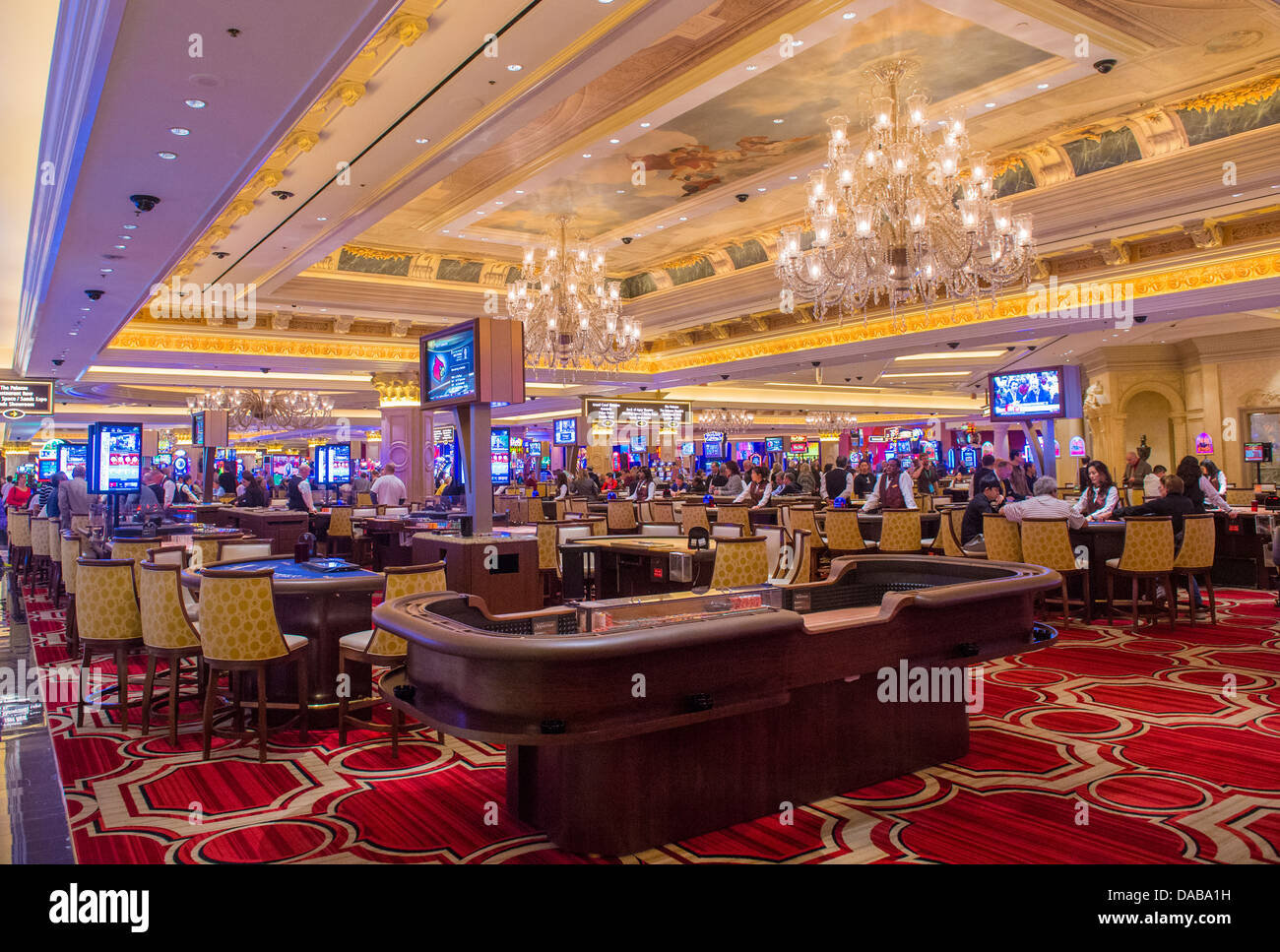 The interior of the hotel & Casino in Las Vegas Stock Photo