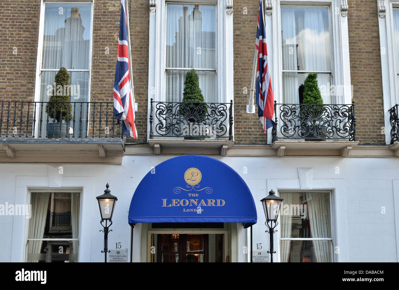 The Leonard Hotel in Seymour Street, Marylebone, London, UK Stock Photo
