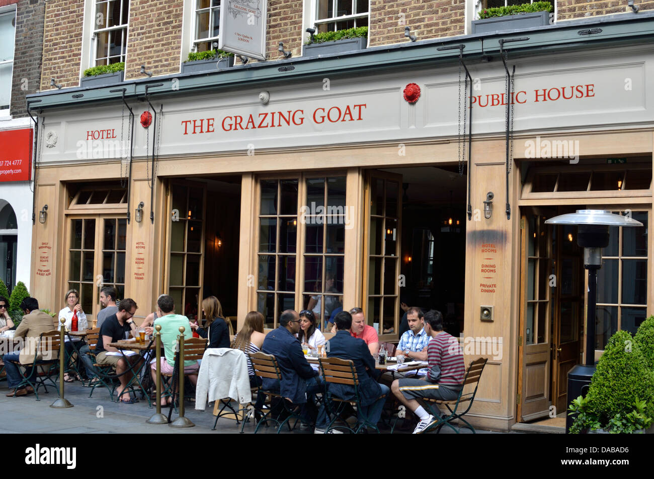 The Grazing Goat pub in New Quebec St, Marylebone, London, UK. Stock Photo