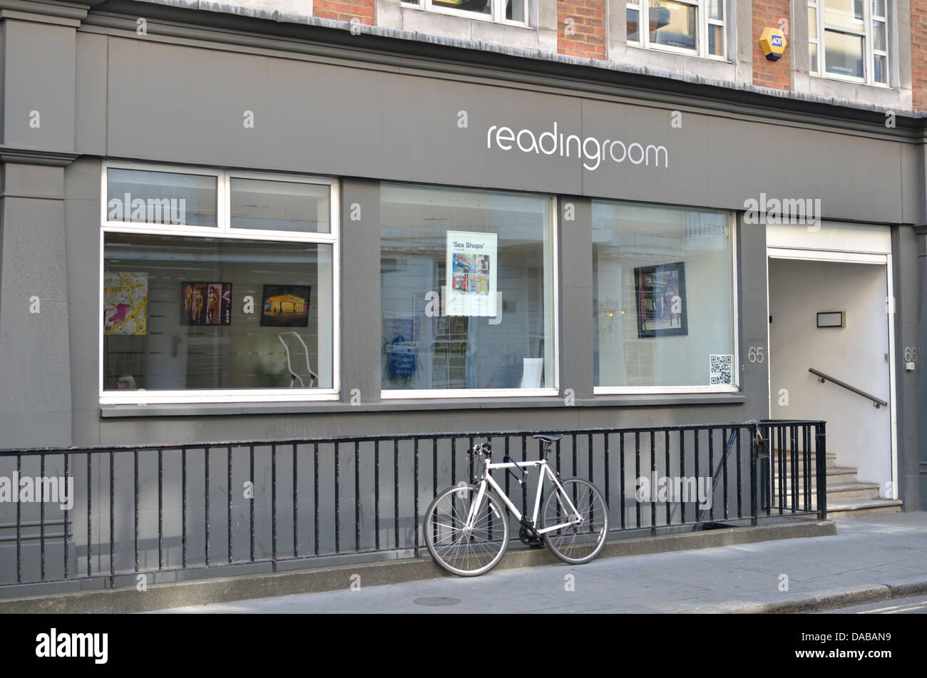 ReadingRoom Gallery in Frith Street, Soho, London, UK. Stock Photo