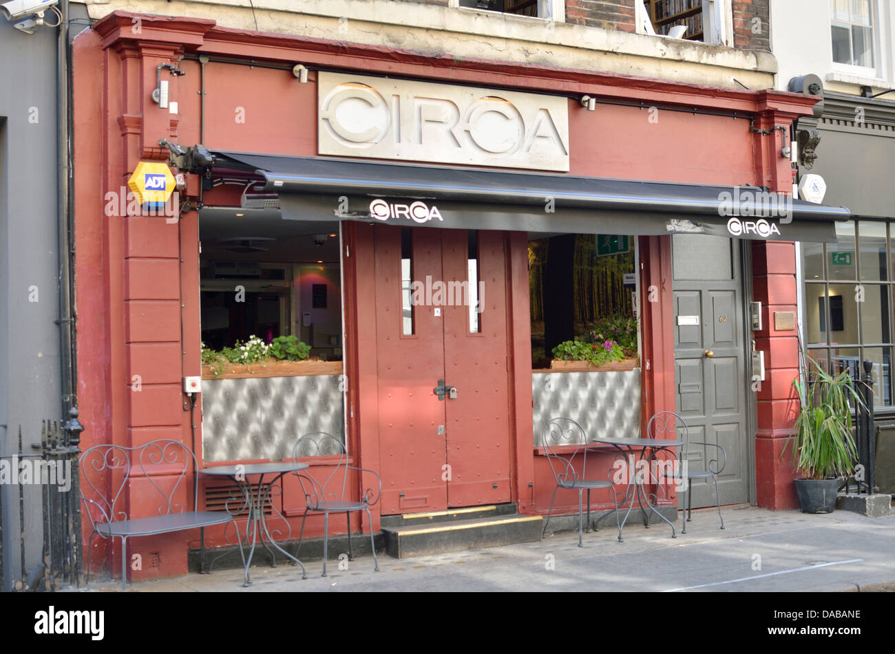Circa gay bar in Frith Street, Soho, London, UK. Stock Photo