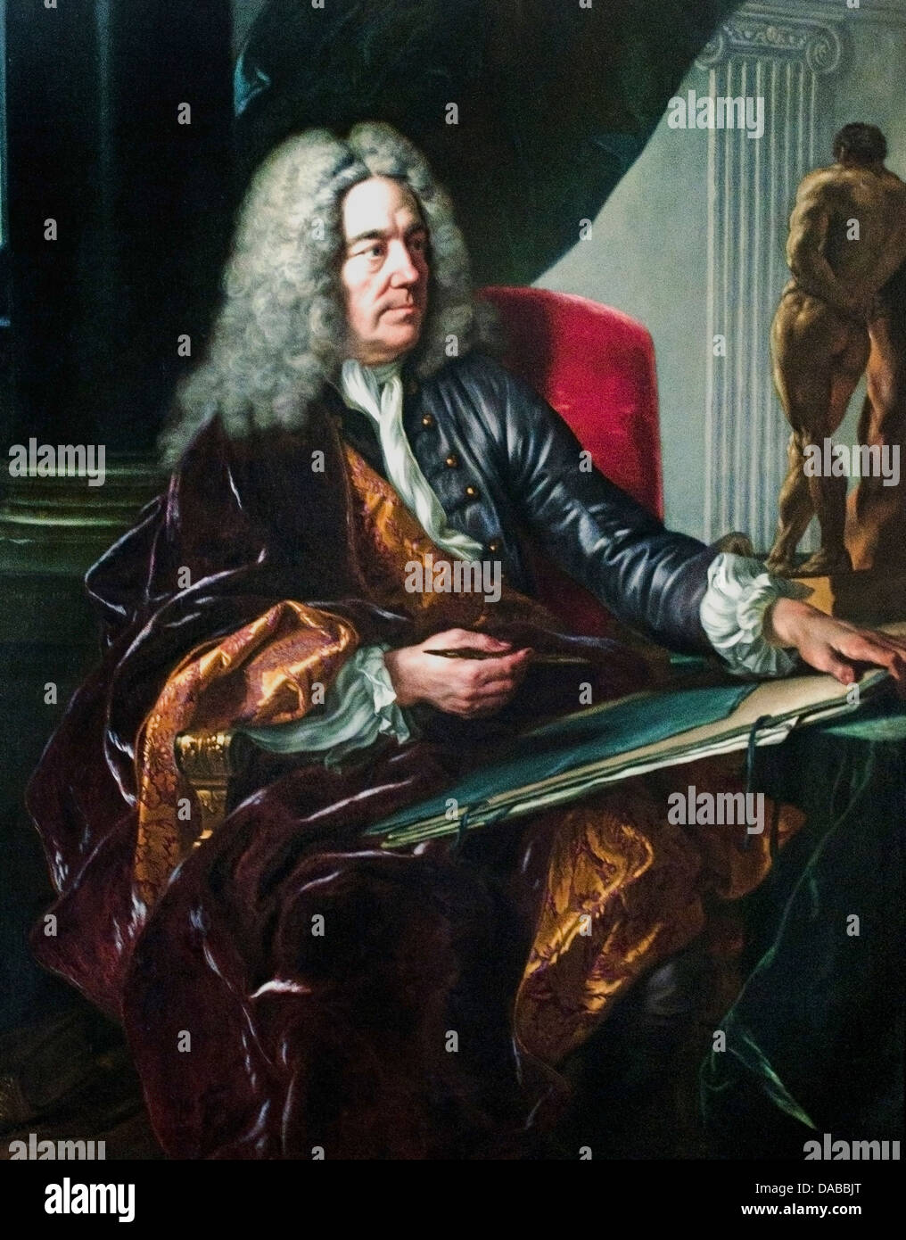 JP Ricard adviser to parliament in 1736 Jean Baptiste VAN LOO 1684-1745 France Stock Photo