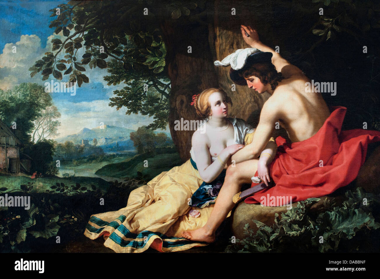 Angelique and Medor 1630 Abraham Bloemaert 1564-1651 Dutch Netherlands Stock Photo