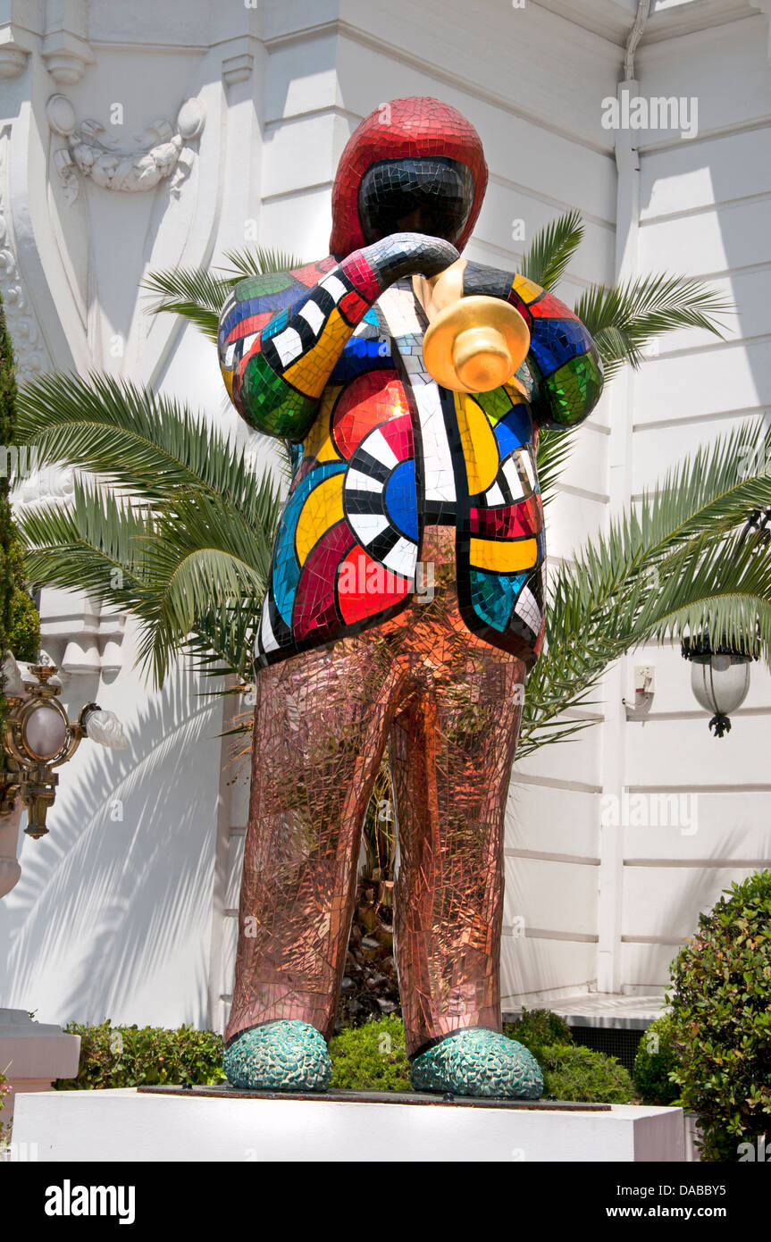 Statue by Niki de Saint Phalle Hotel Negresco Nice Promenade des Anglais  French Riviera Cote D'Azur France Stock Photo - Alamy