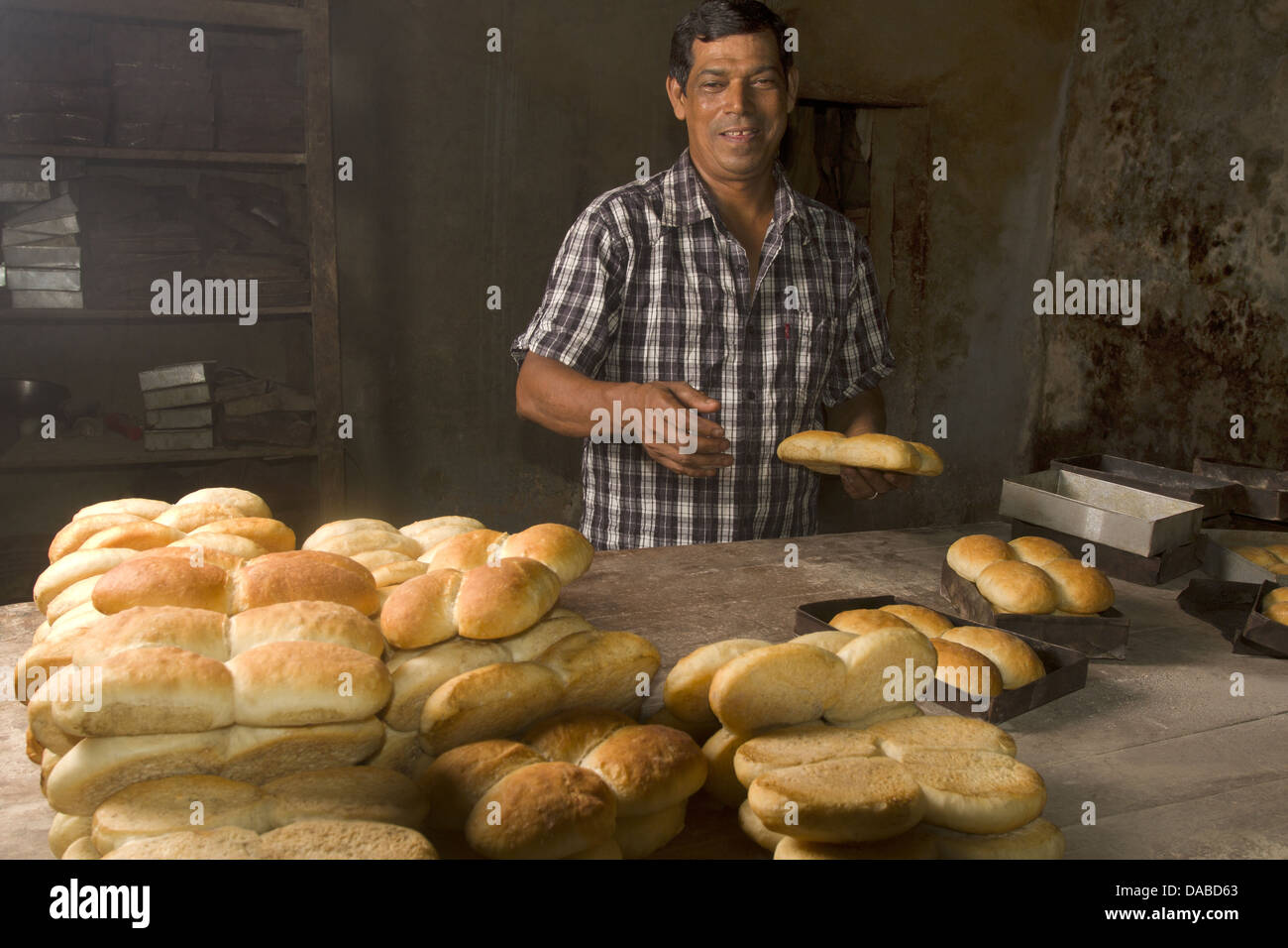 Bread and baker, Goa India Stock Photo Alamy