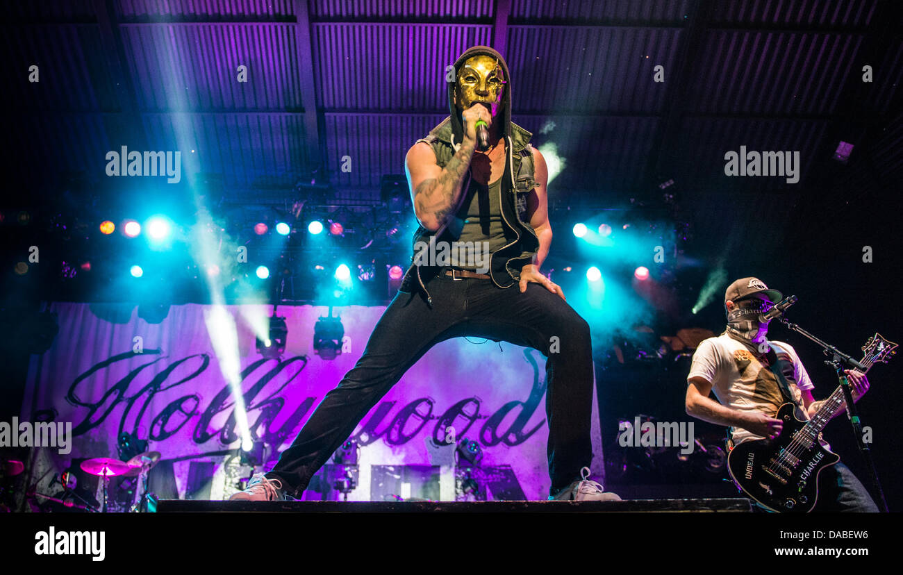 Hollywood Undead performing live Stock Photo - Alamy