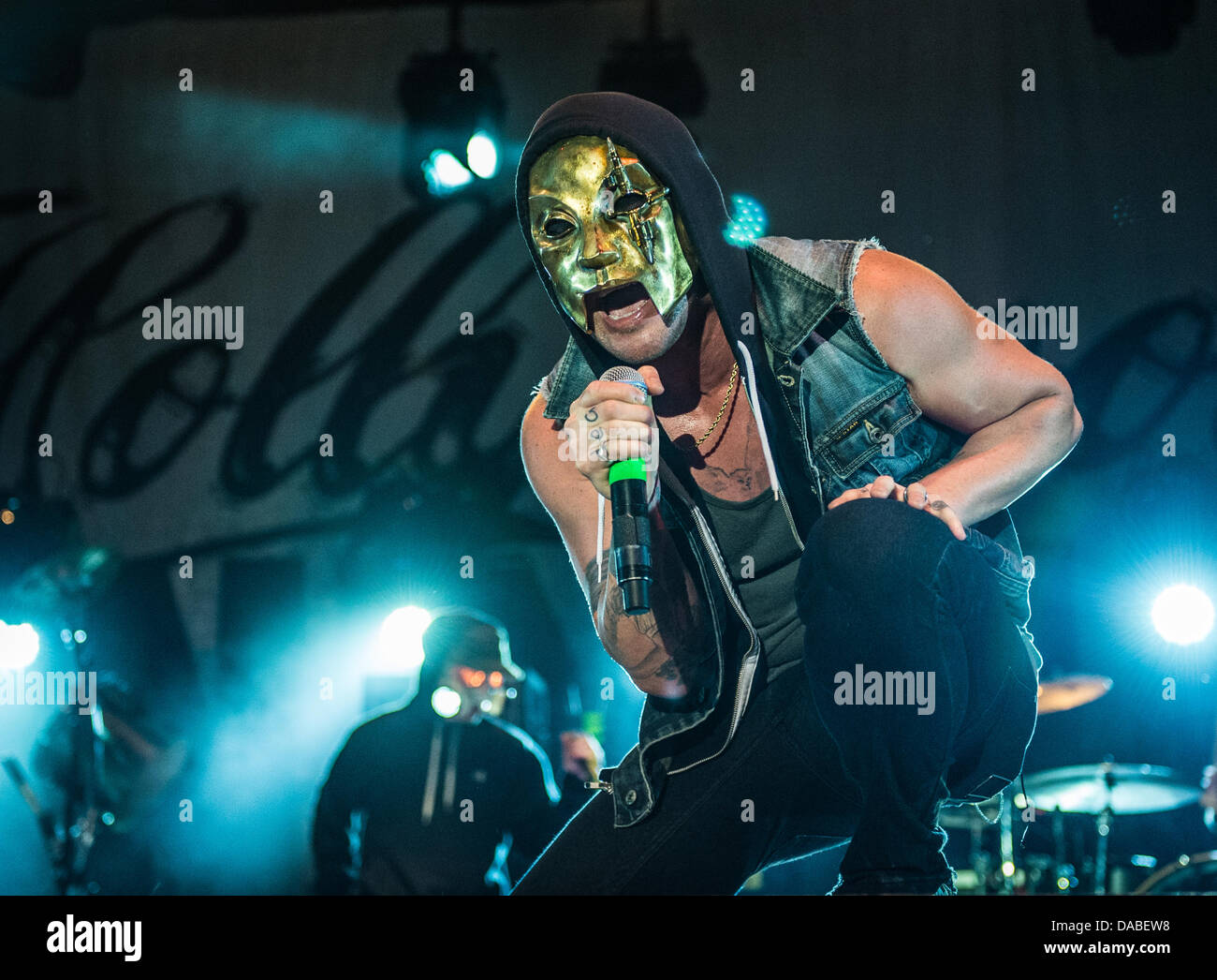 Hollywood Undead performing live Stock Photo