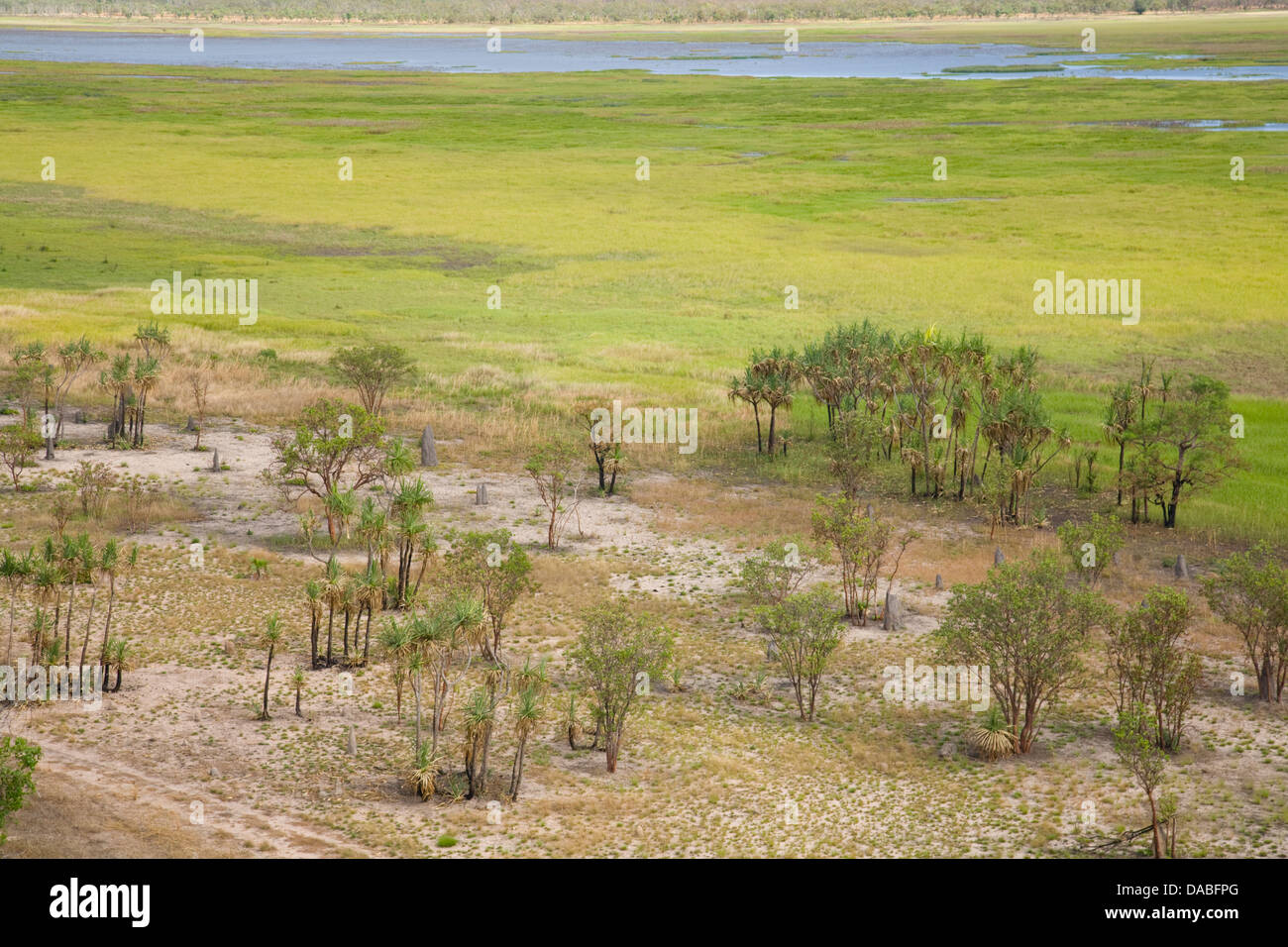view of nadab floodplains from Ubirr, kakadu national park,northern territory,Australia Stock Photo