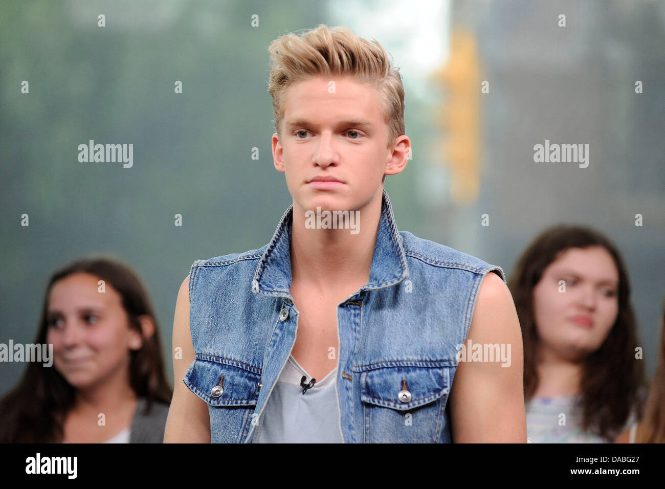Toronto, Canada. July 9, 2013. Australian singer Cody Simpson co-hosts and performs live at NEW.MUSIC.LIVE show promoting his upcoming album SURFERS PARADISE. Credit: EXImages/Alamy Live News Photo - Alamy