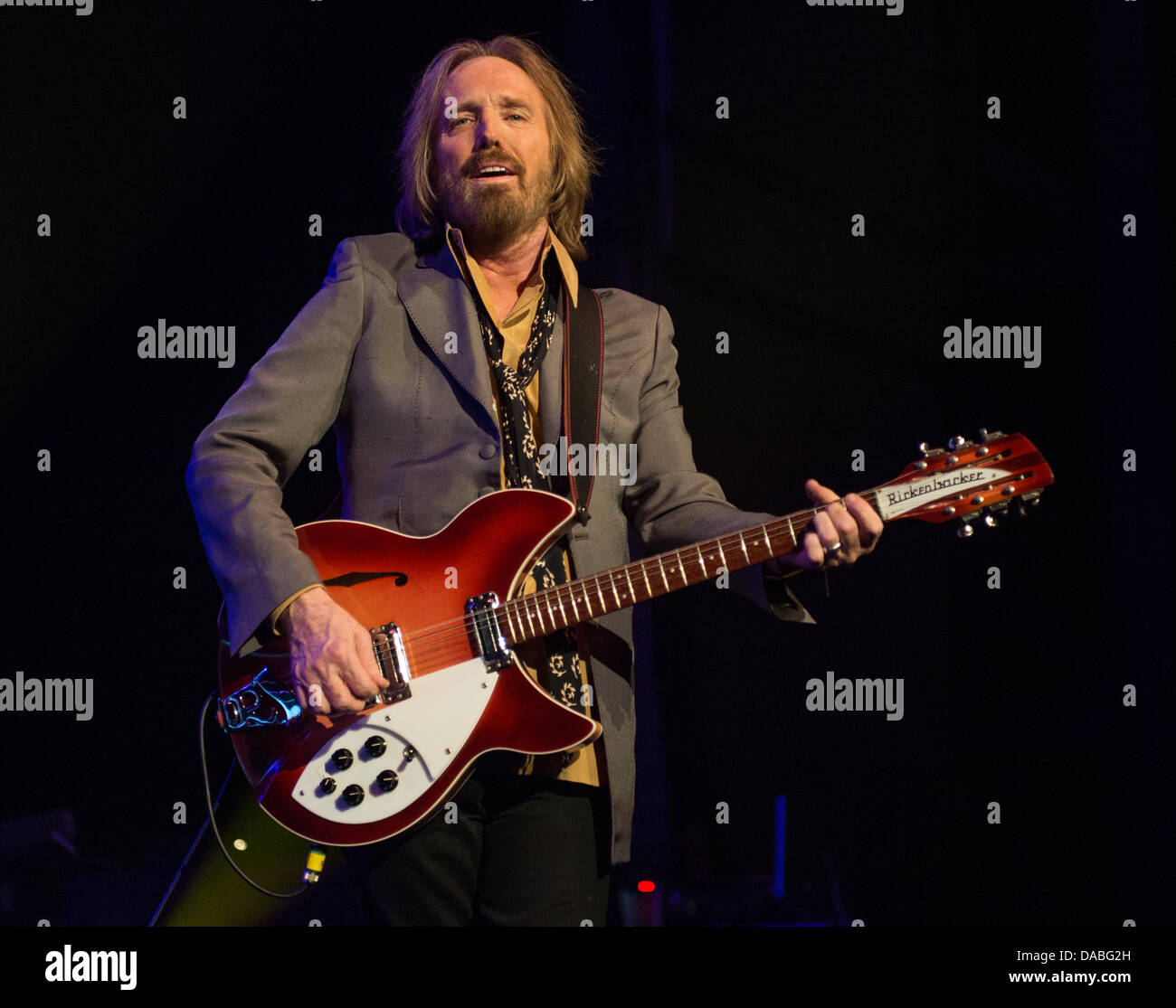 Tom Petty performing live Stock Photo
