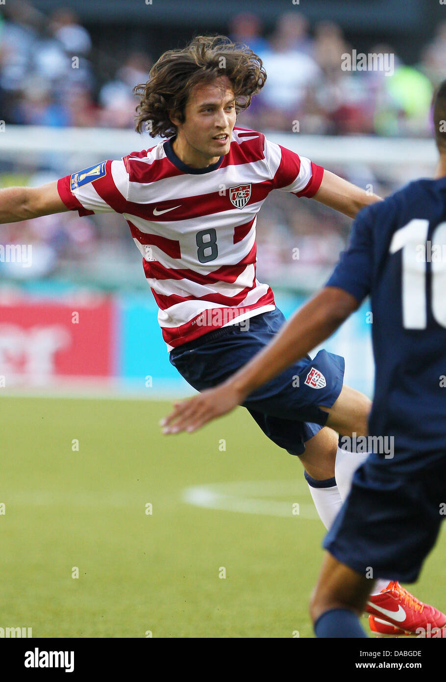 Portland, OR, USA. 9th July, 2013. July 9, 2013 #8 Mixx Diskerud during the CONCACAF Gold Cup match between the USA and Belize at Jeld Wen Stadium, Portland, OR Credit:  csm/Alamy Live News Stock Photo